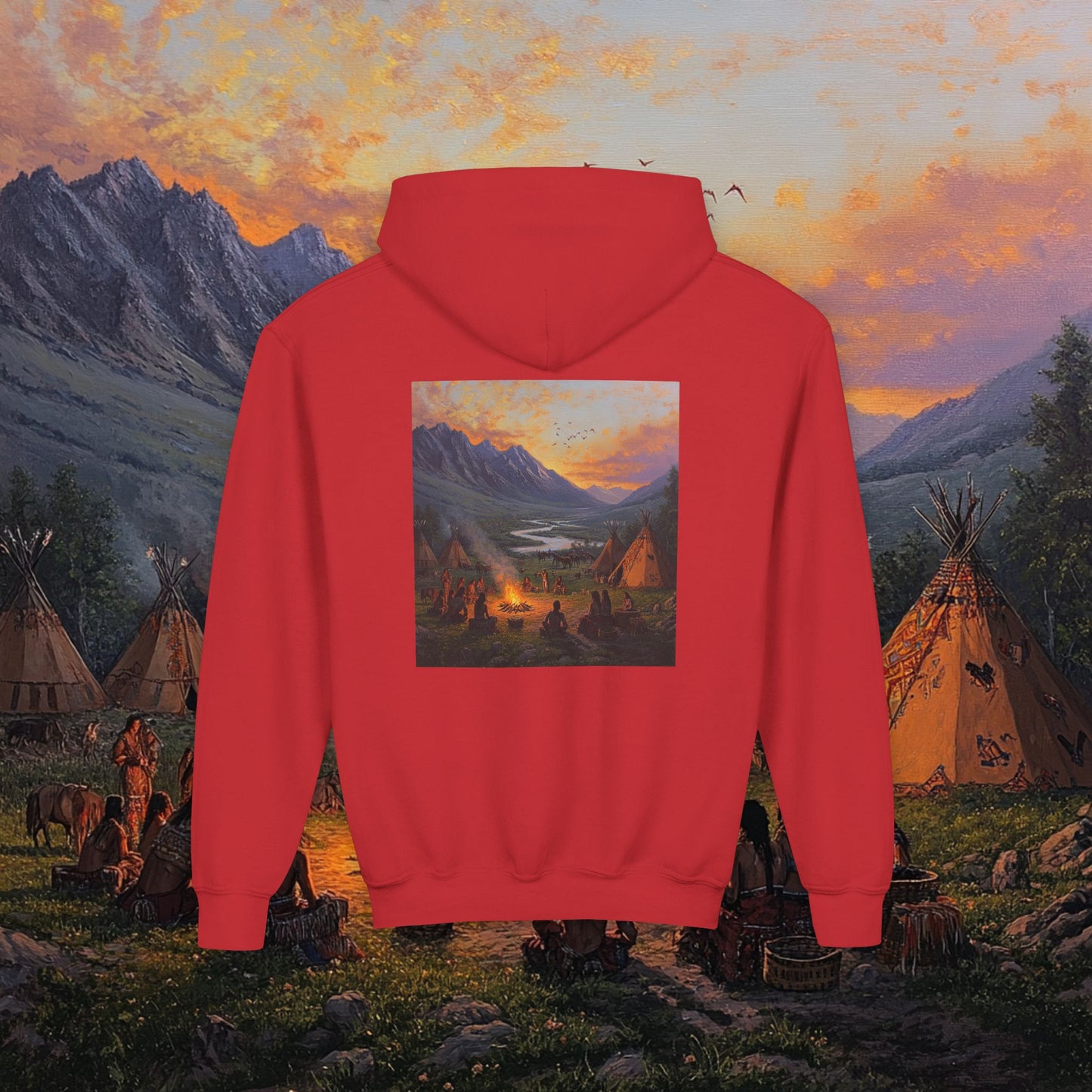 Tribal Party Kids Hoodie