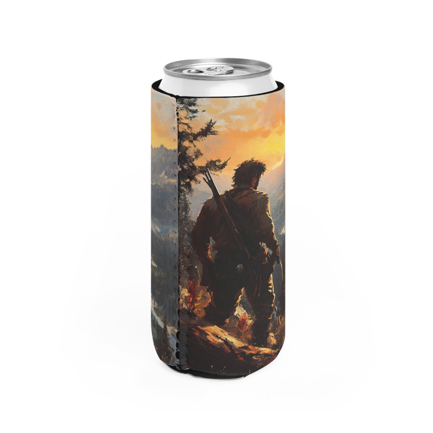 The Lone Frontiersman Slim Can Koozie