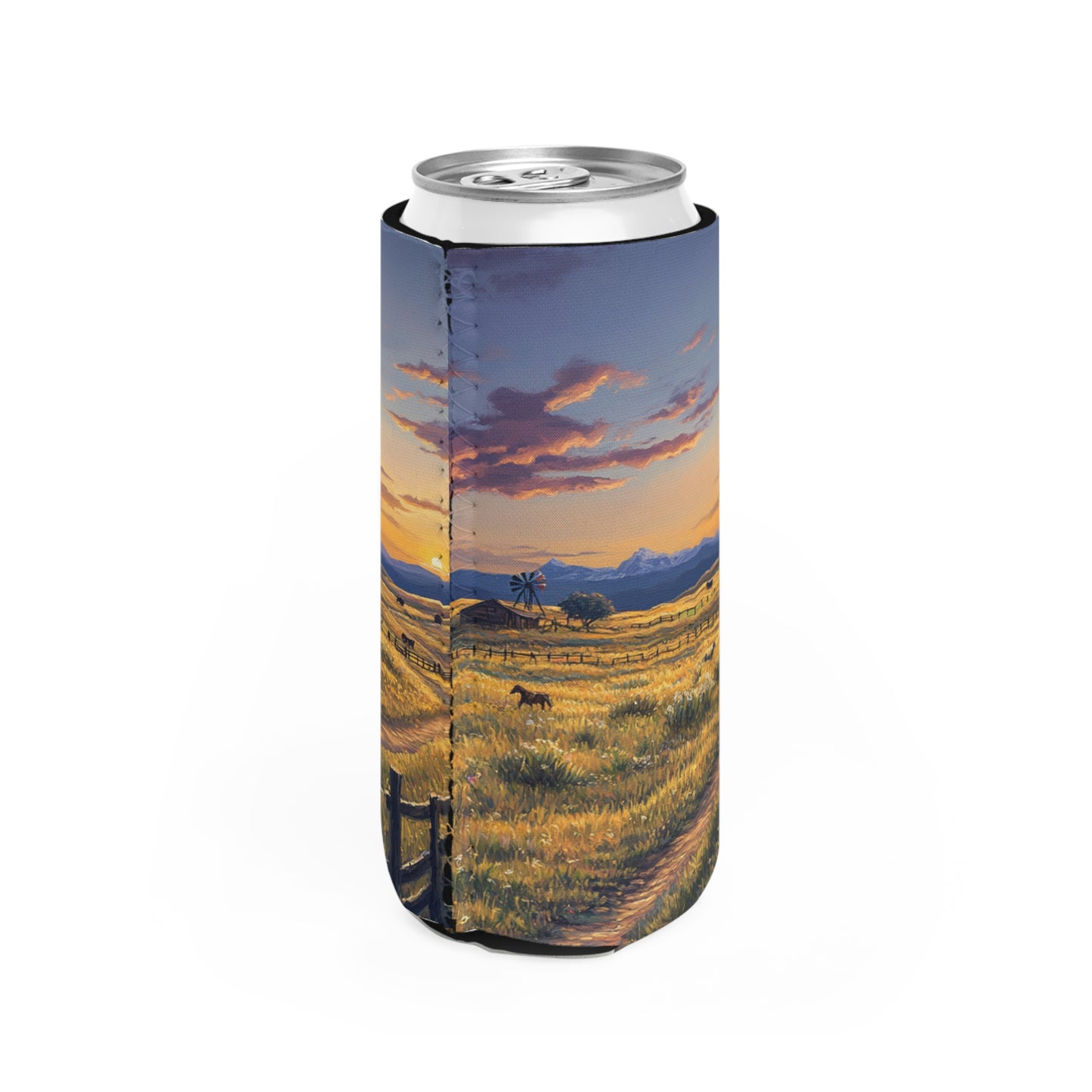 Plains Sunset Slim Can Koozie