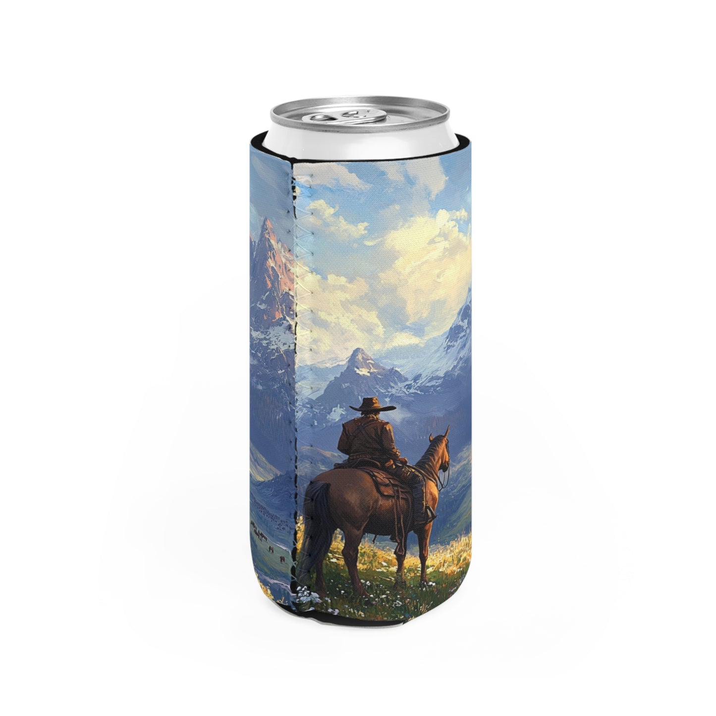 Lonesome Traveler Slim Can Koozie