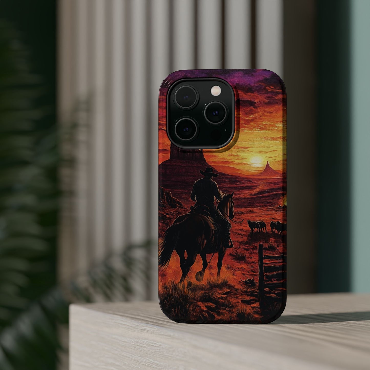Cowboy Sunset Phone Case