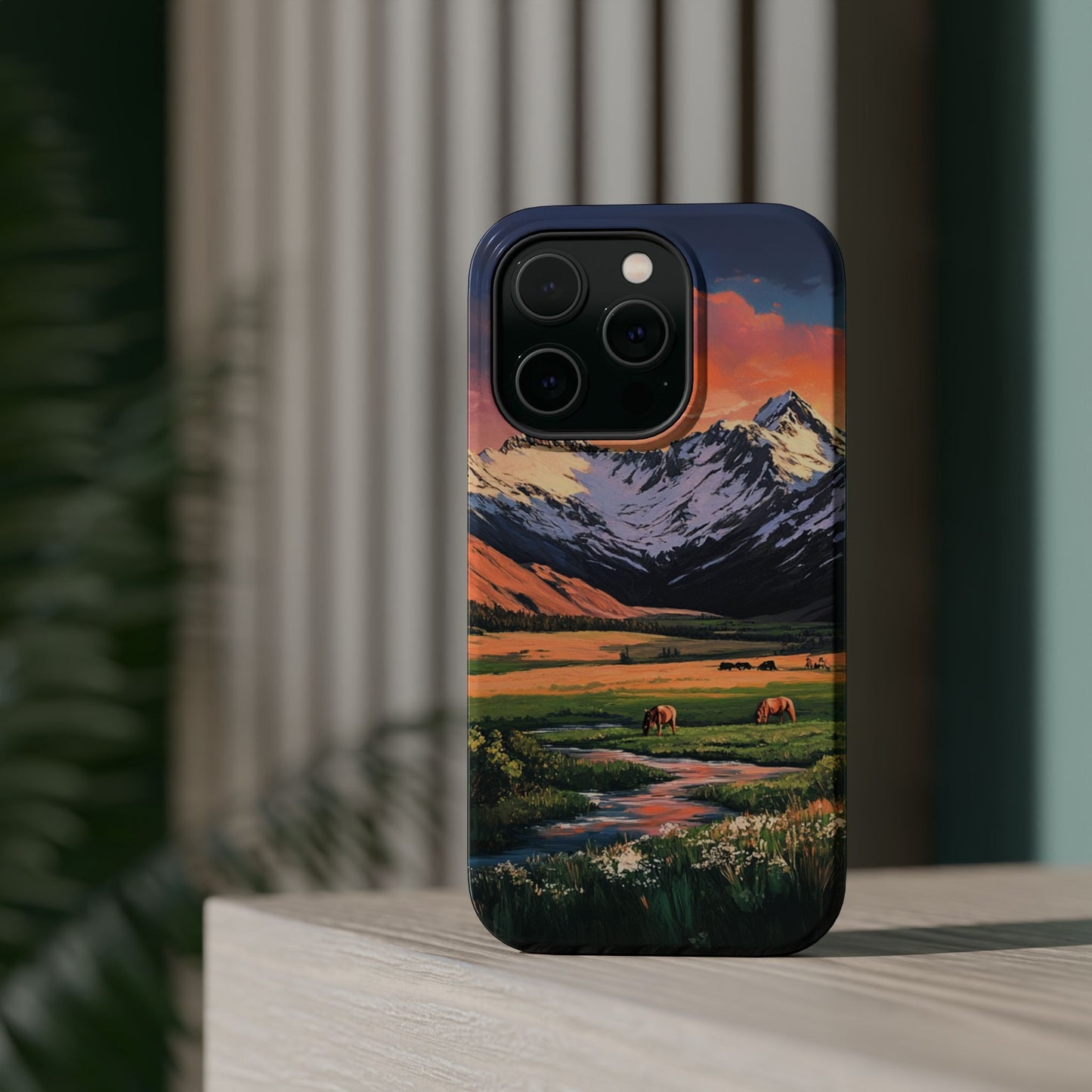 Horse Valley Sunset Phone Case