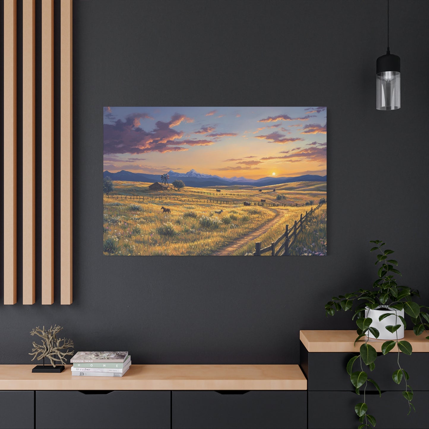 Plains Sunset Canvas