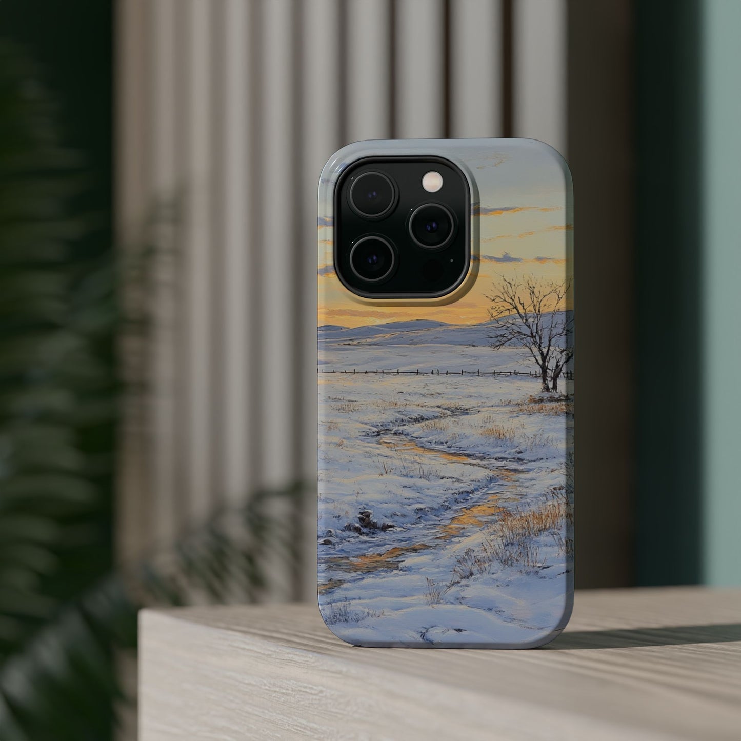 Winter Western Plains Phone Case