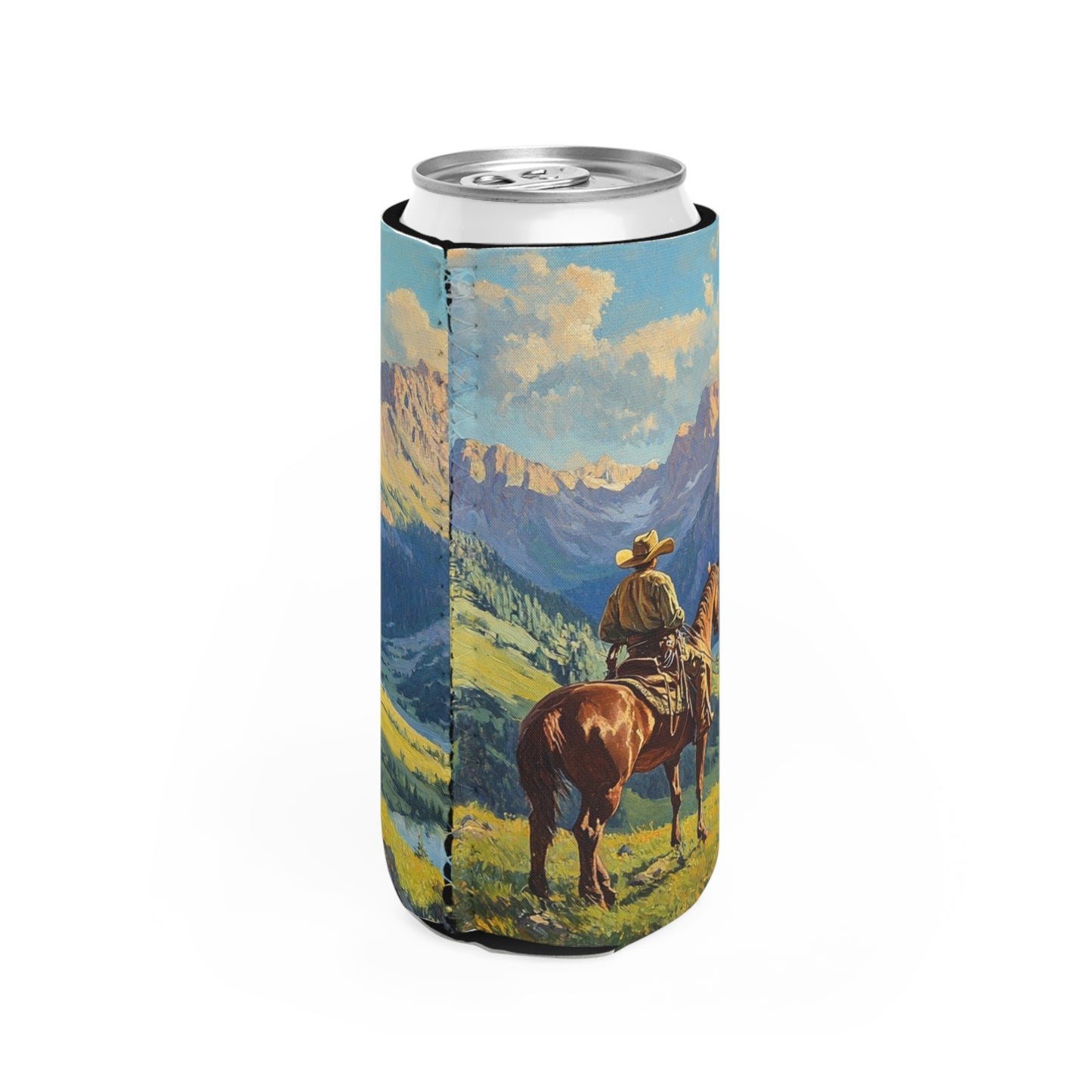 Starin' Cowboy Slim Can Koozie