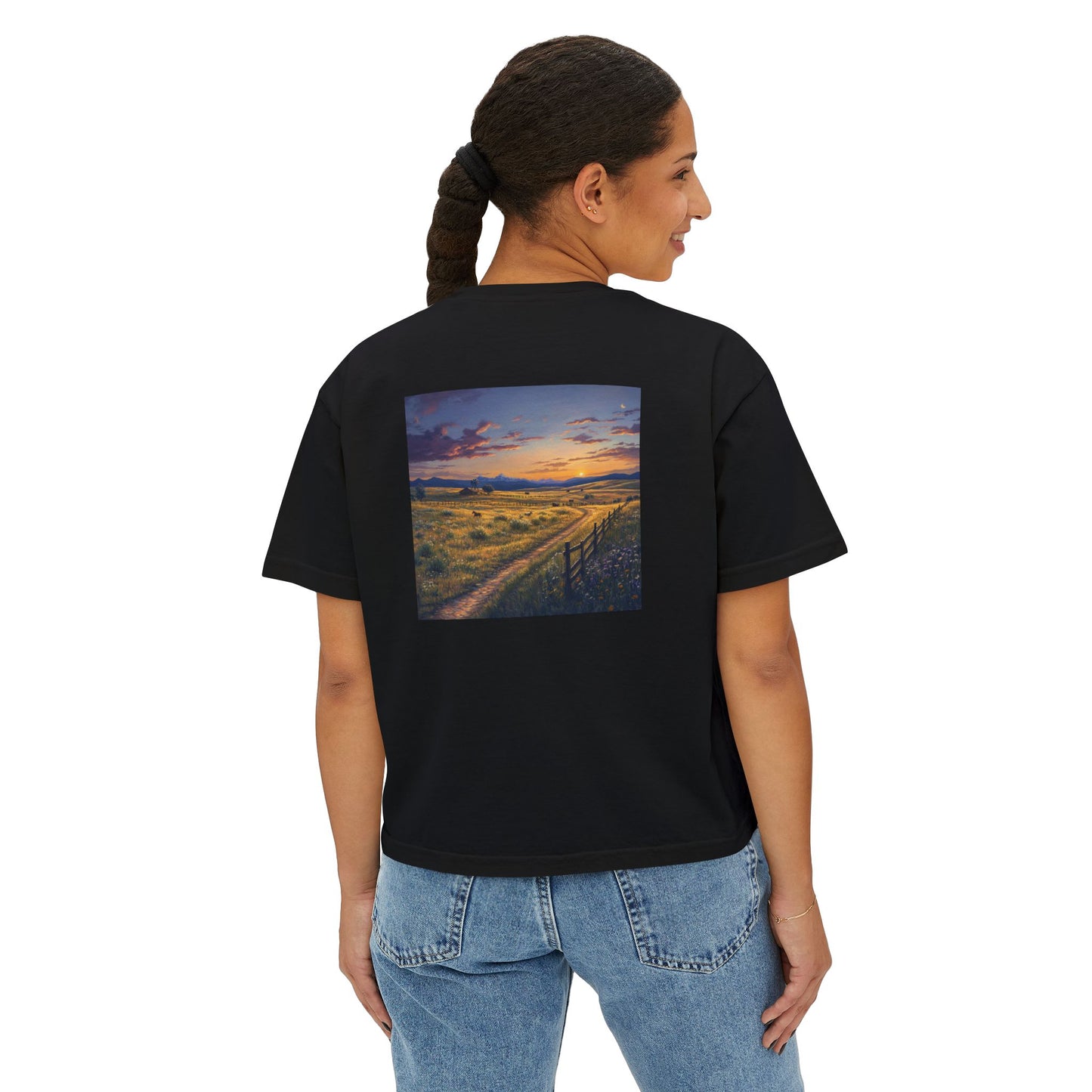 Plains Sunset Boxy Tee