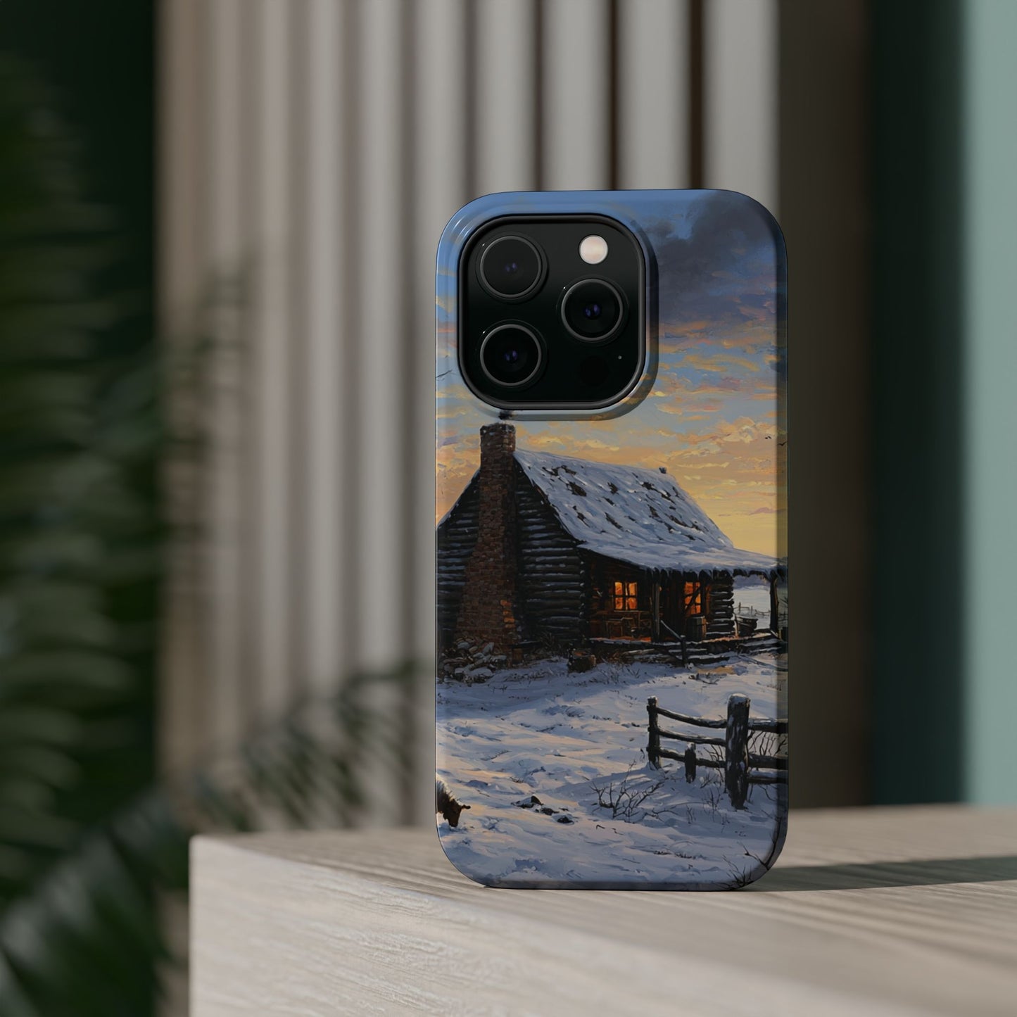 Winter Cabin Phone Case