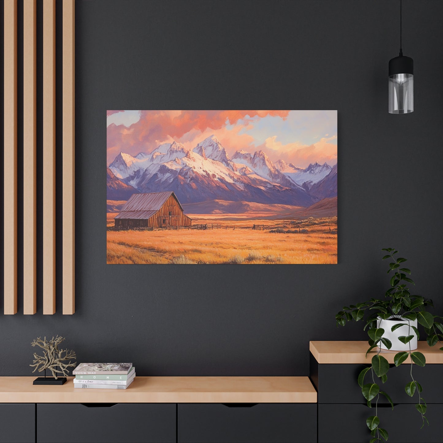 Rustic Prairie Barn Canvas