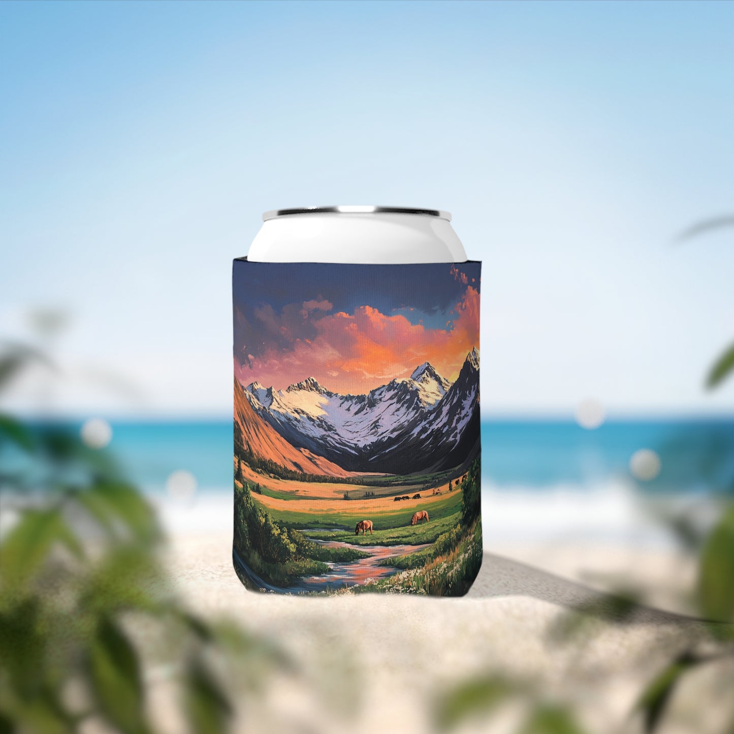 Horse Valley Sunset Koozie