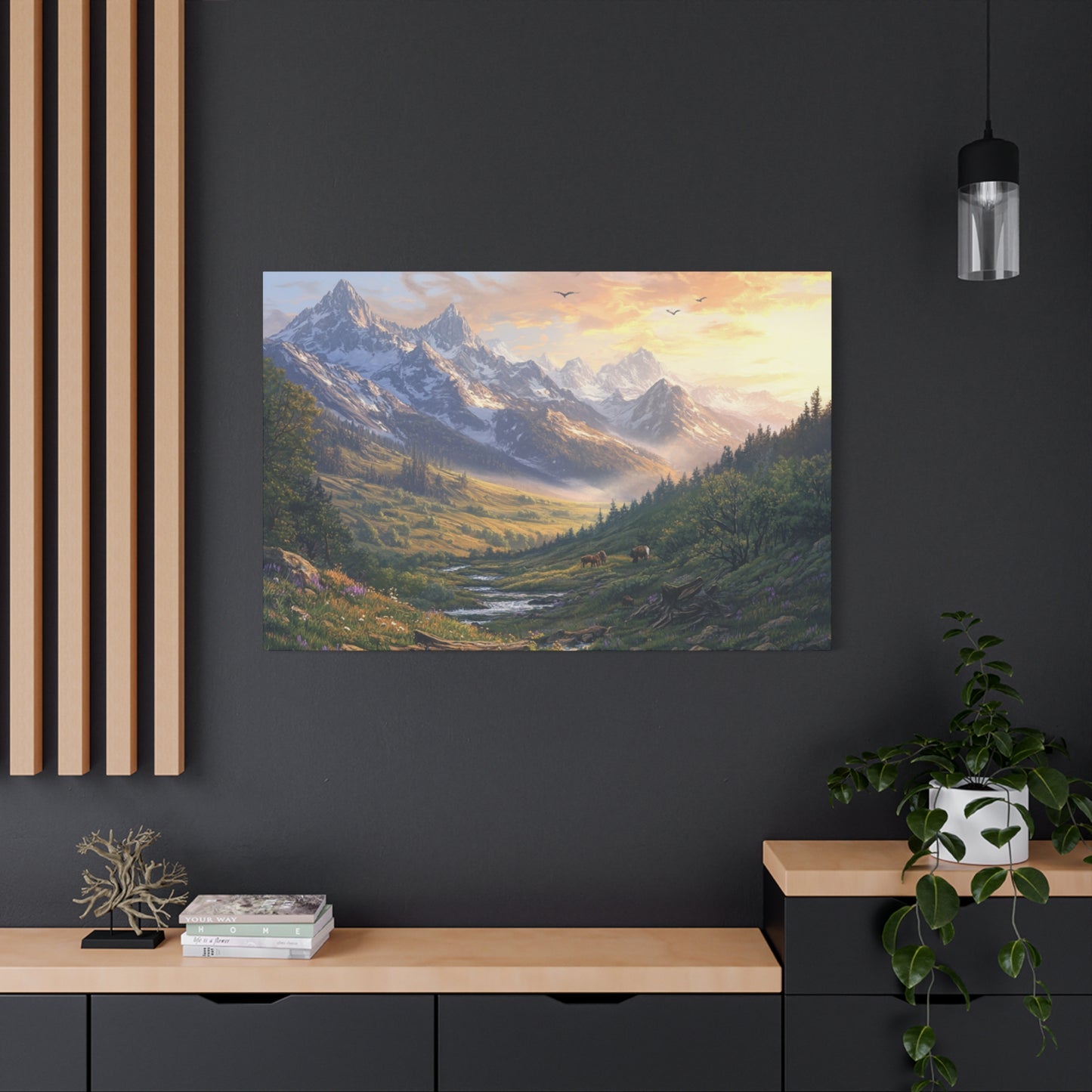 Rocky Mountain Valley Canvas