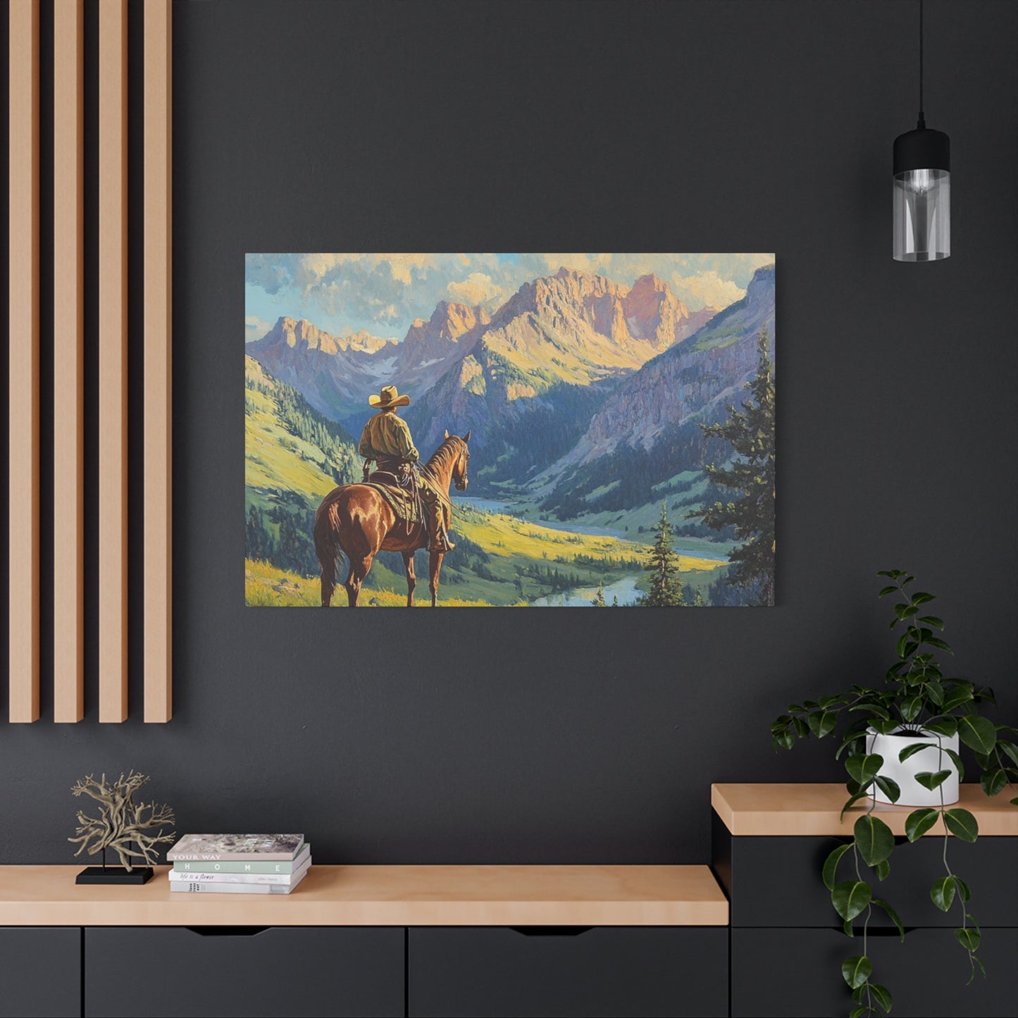 Starin' Cowboy Canvas