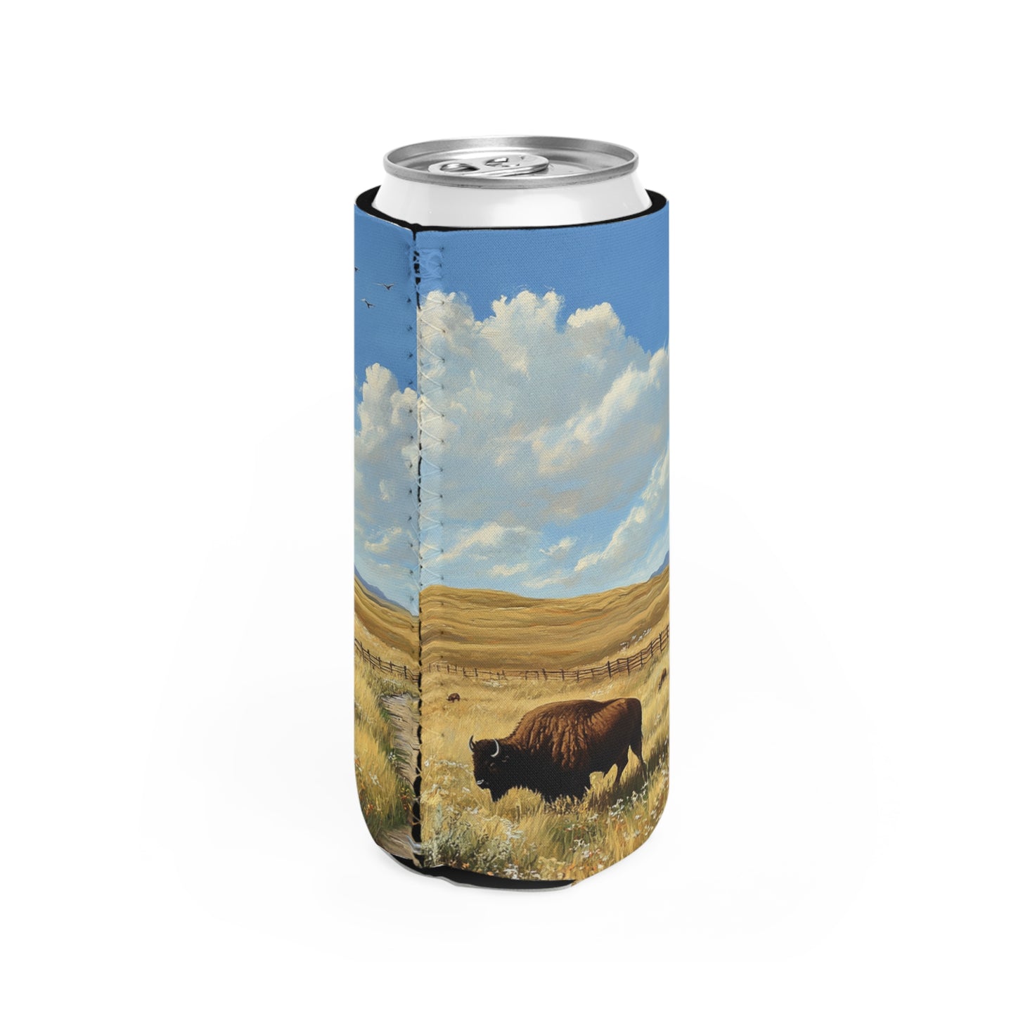 Buffalo Plains Slim Can Koozie