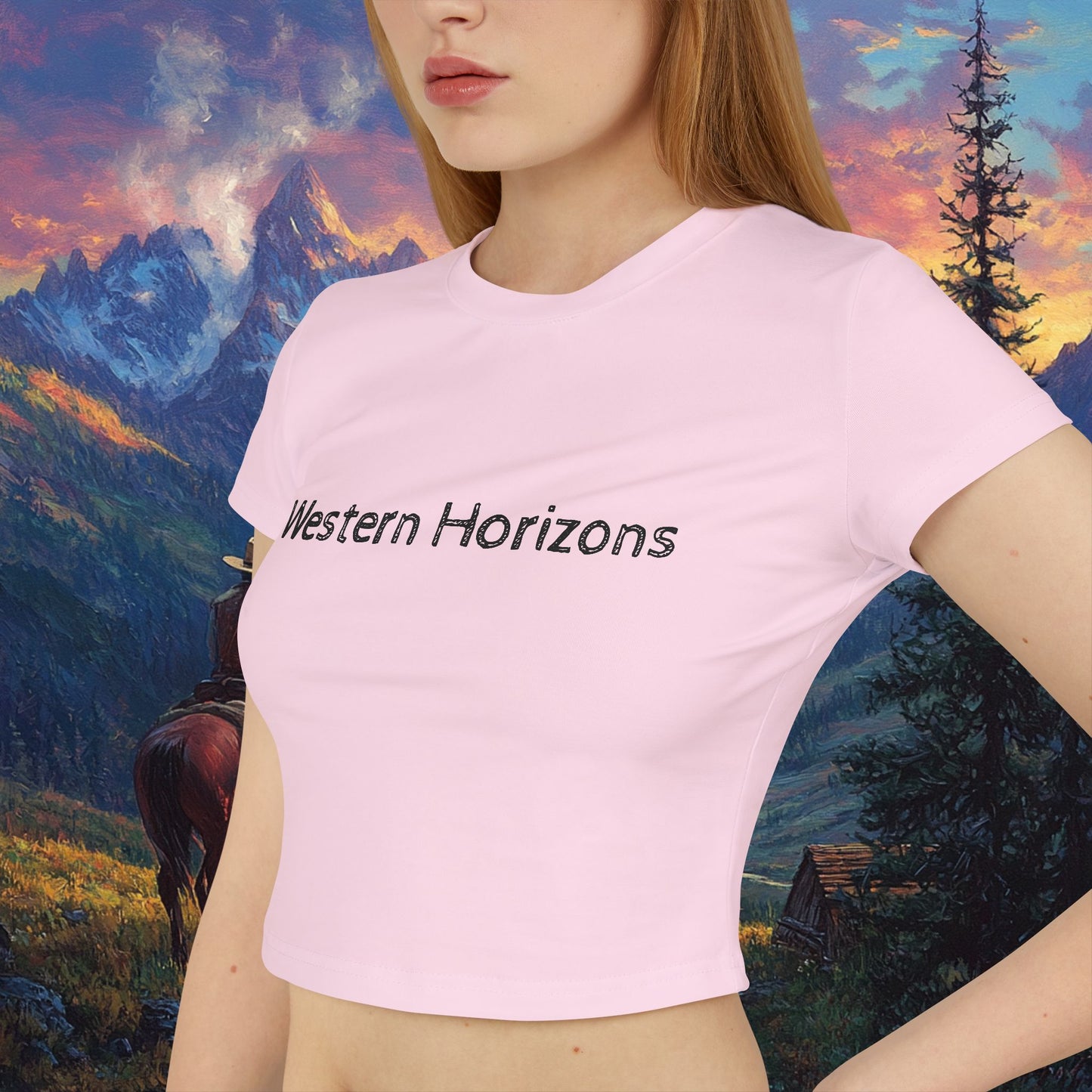 Rocky Mountain Cowboy Crop Top