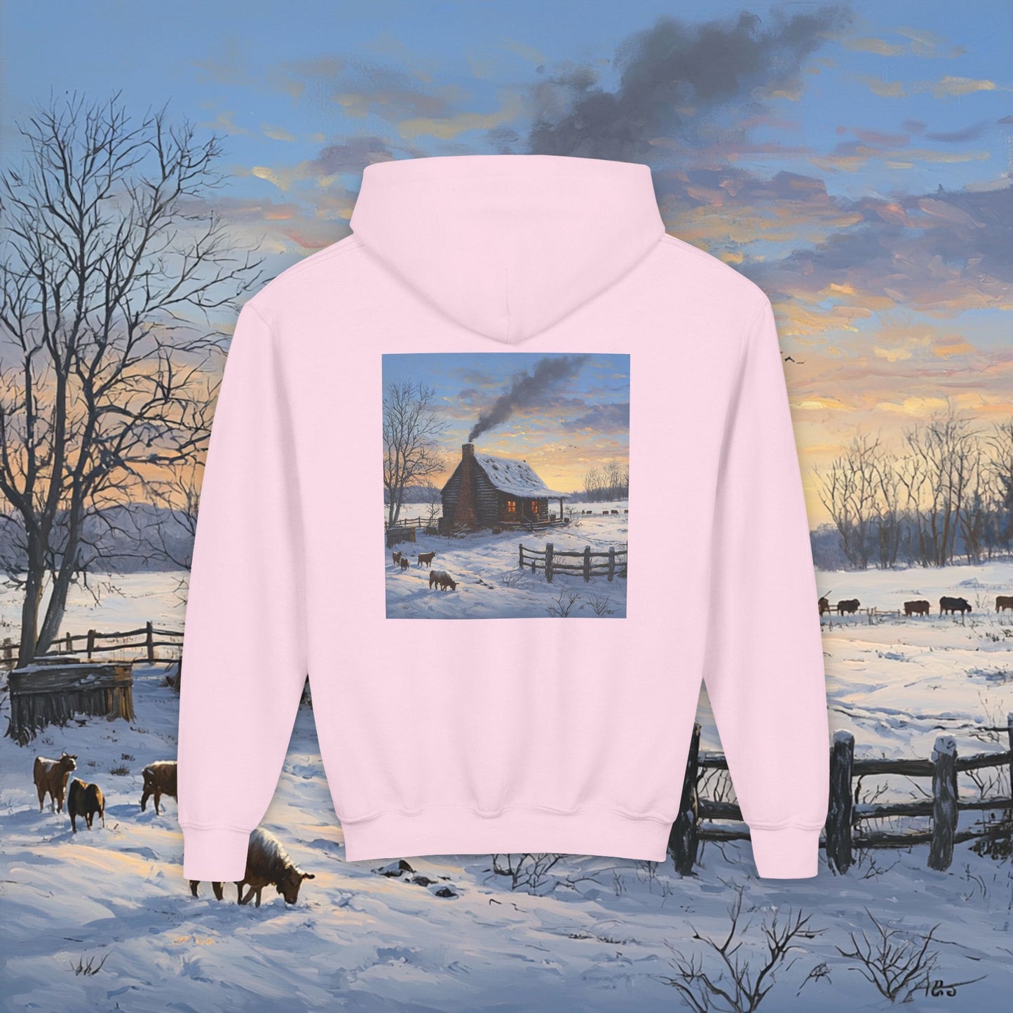 Winter Cabin Kids Hoodie