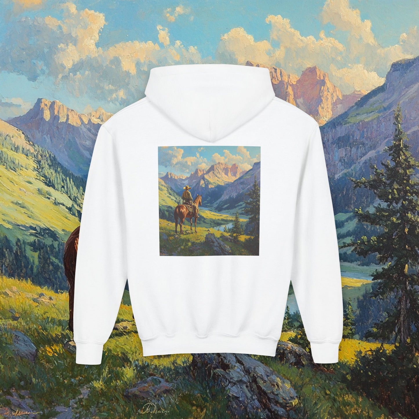 Starin' Cowboy Kids Hoodie