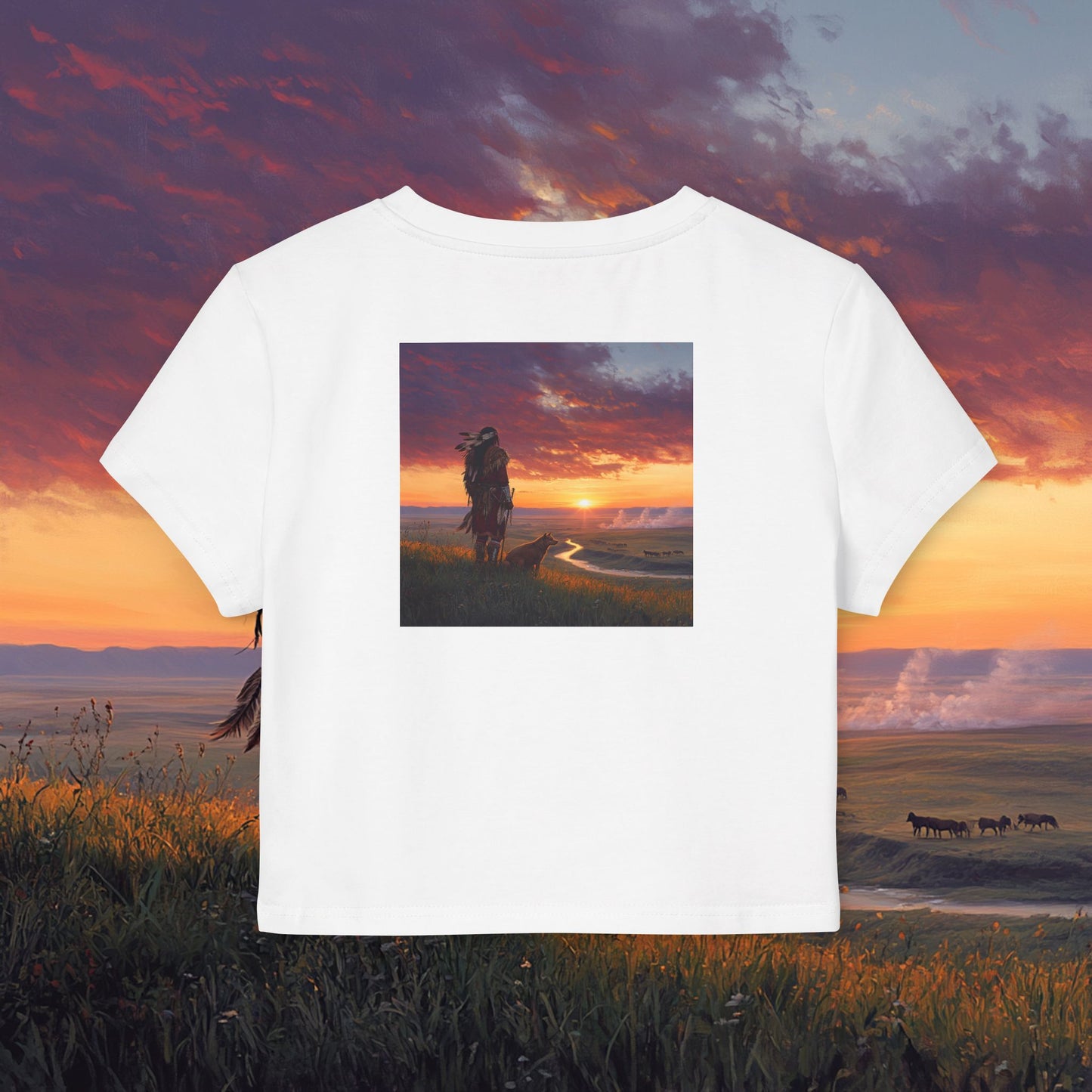 A Warrior's Best Friend Crop Top