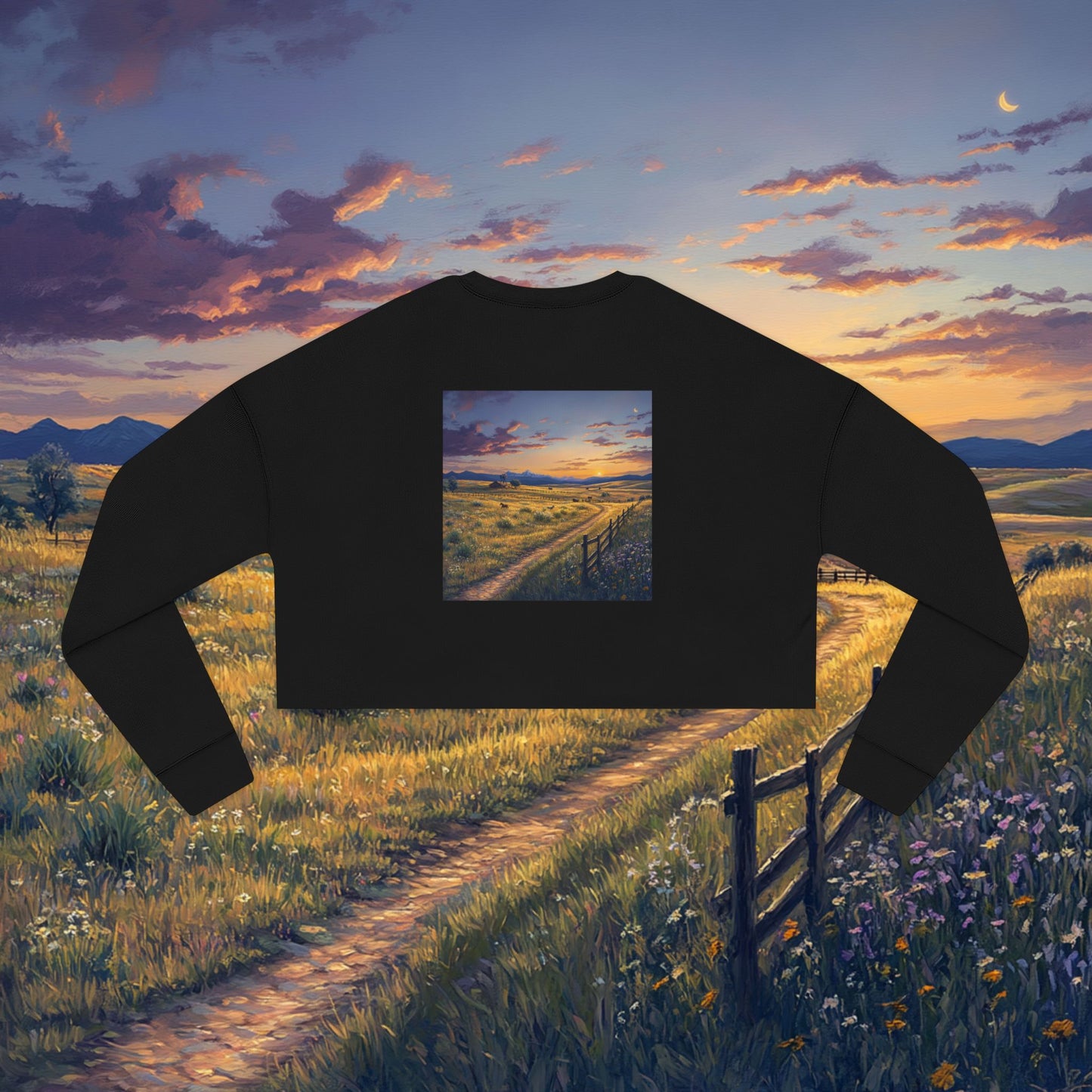 Plains Sunset Crop Sweatshirt