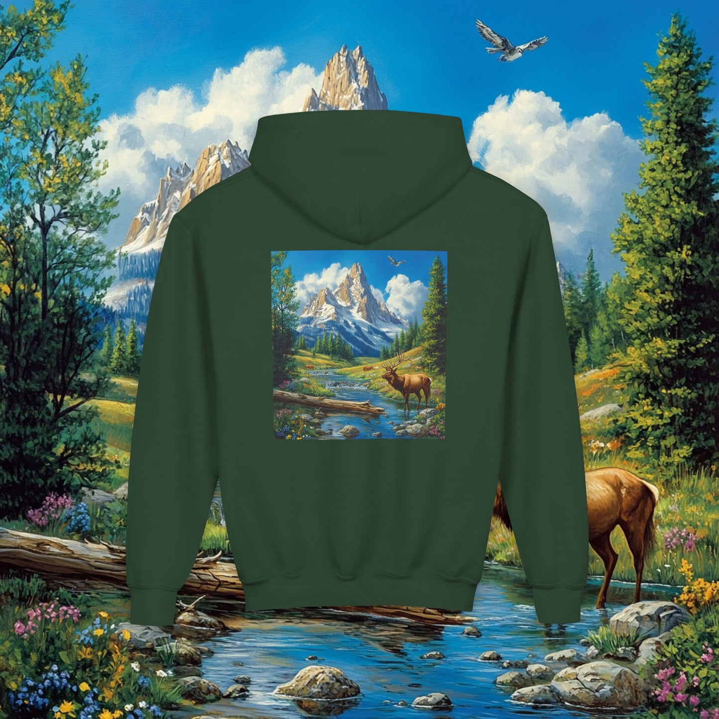 Elk Mountain Kids Hoodie