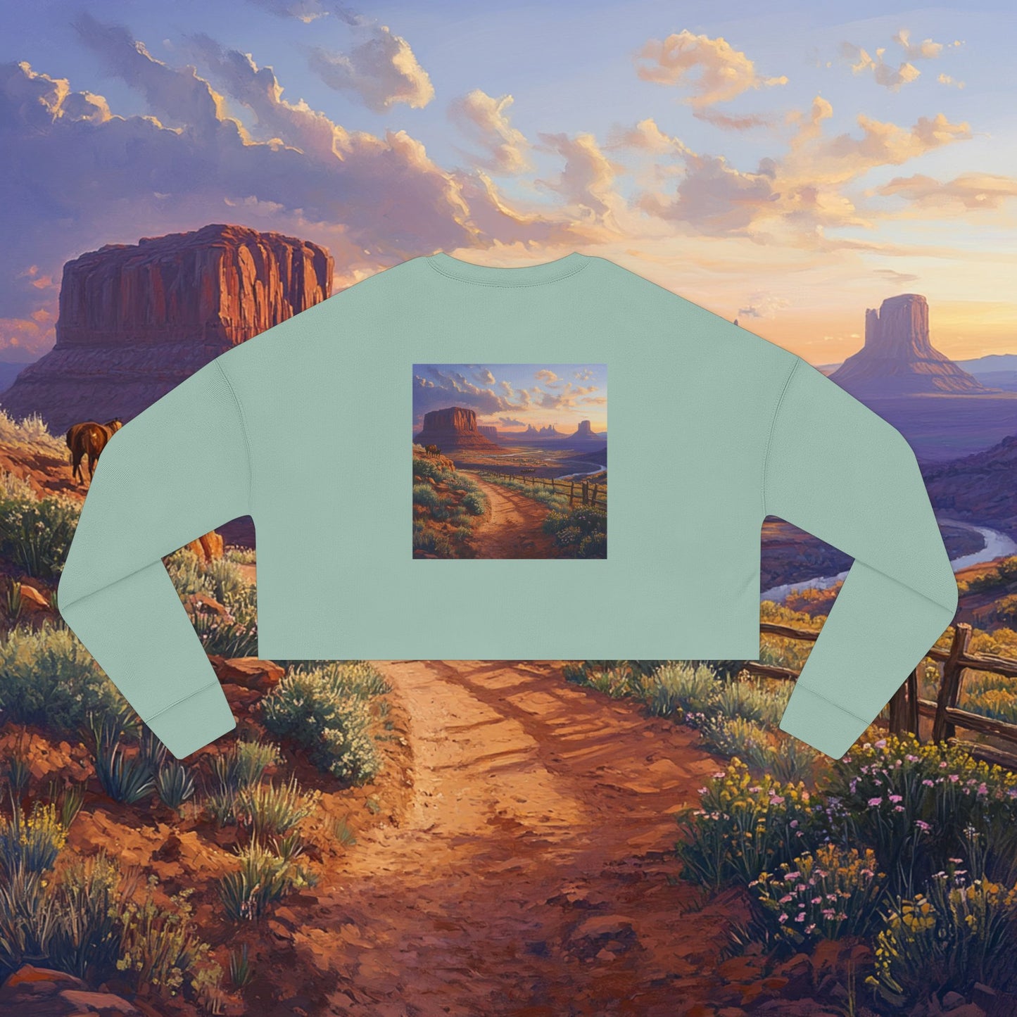 Southwest Mesa Crop Sweatshirt