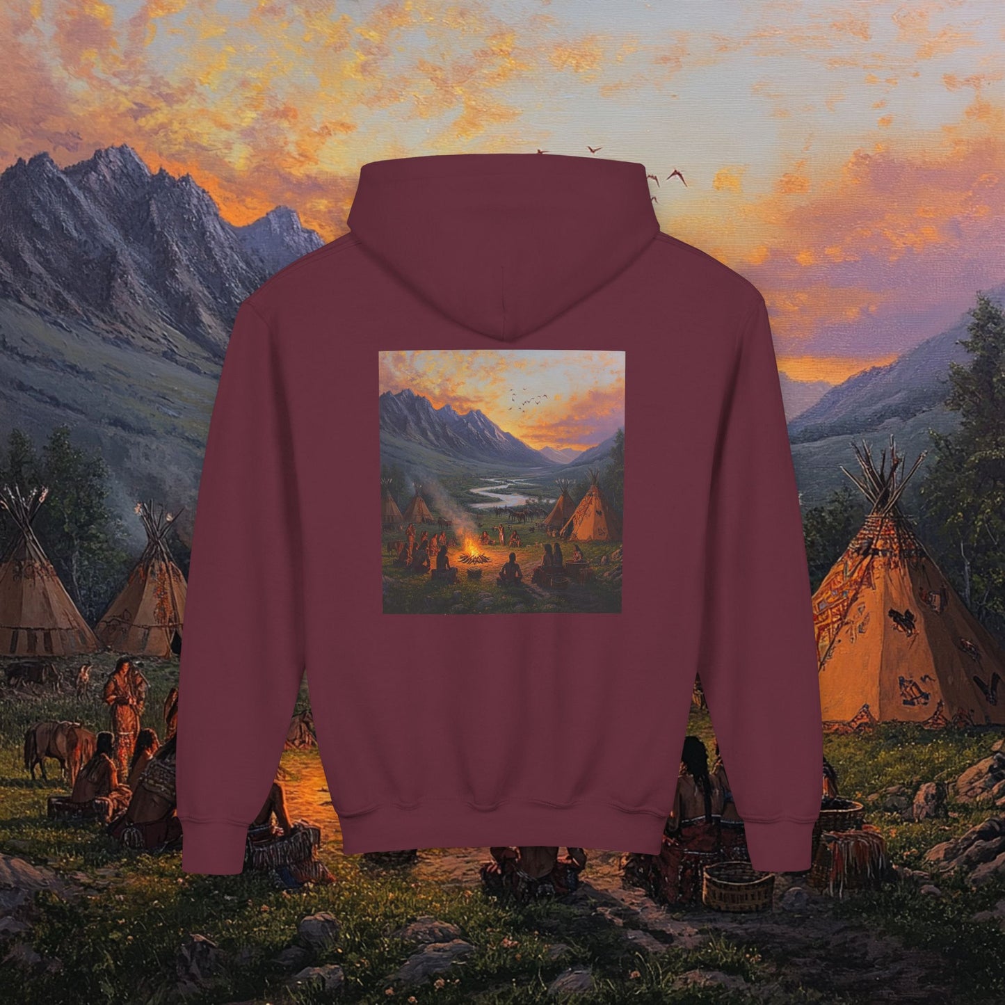 Tribal Party Kids Hoodie