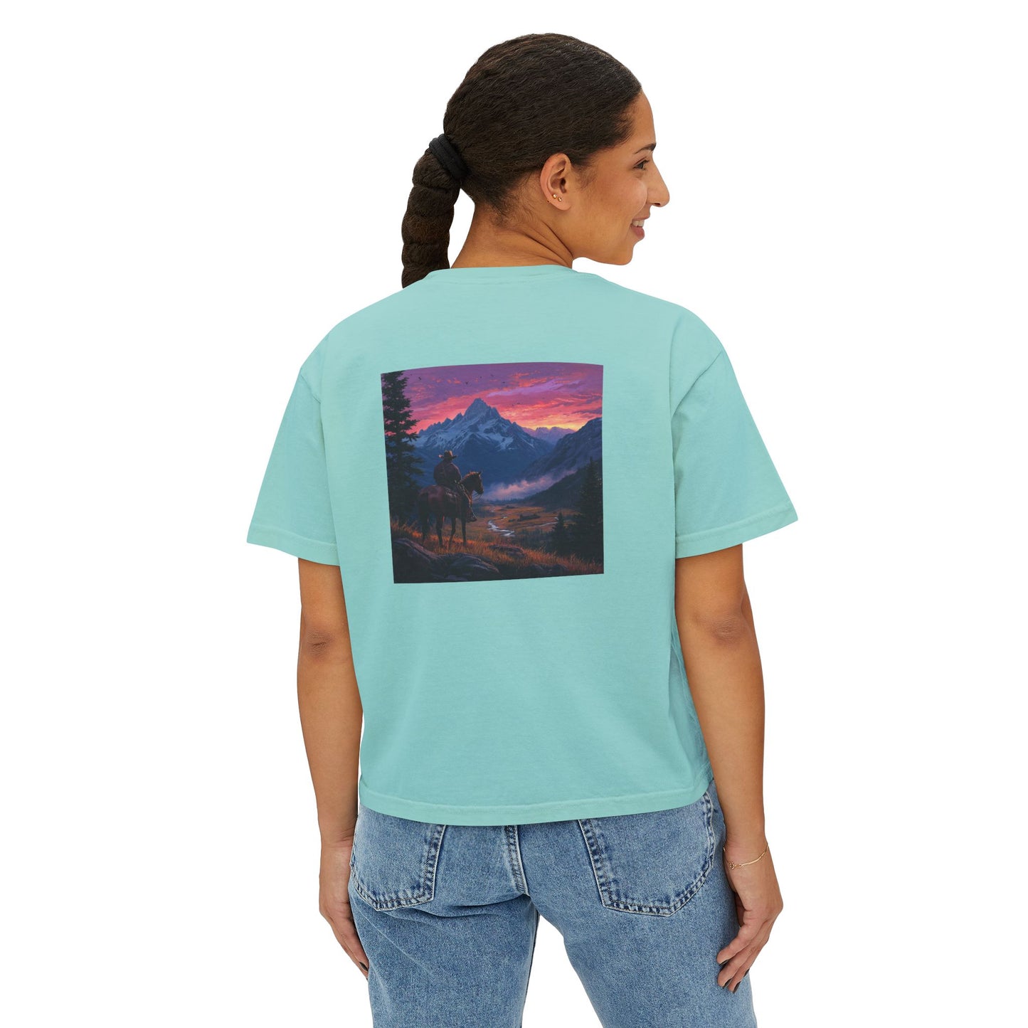 Pink Skies Boxy Tee