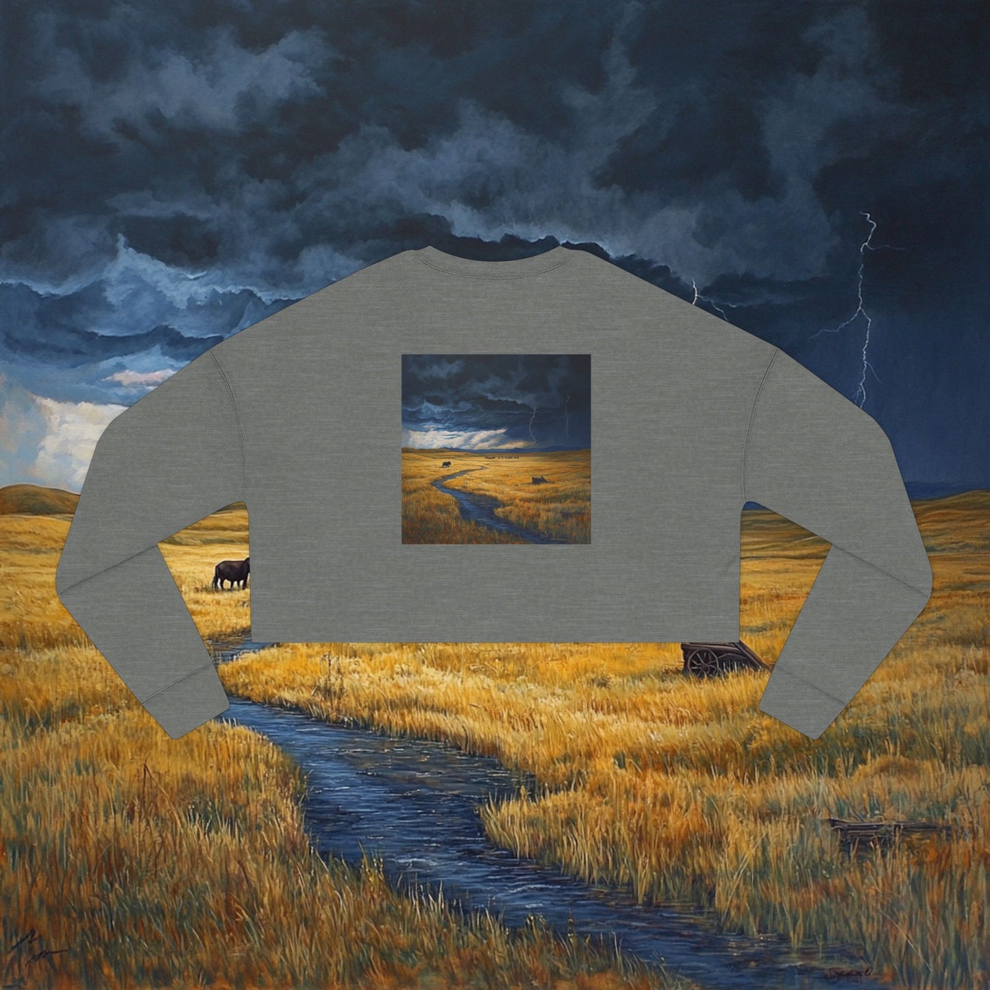 A Storm's Brewing Crop Sweatshirt