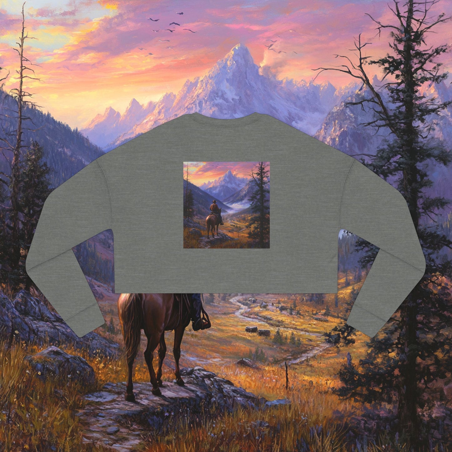 Observant Crop Sweatshirt