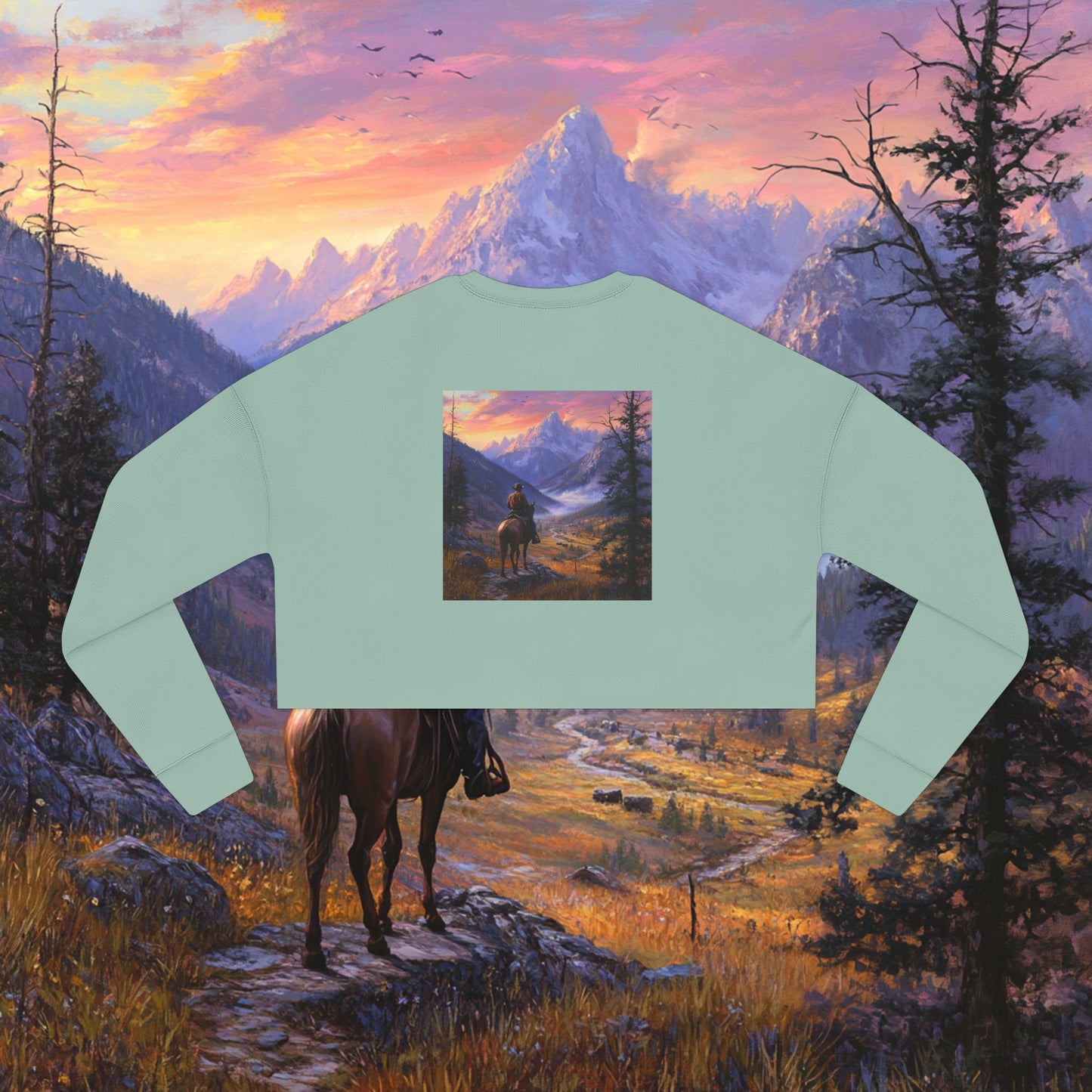 Observant Crop Sweatshirt