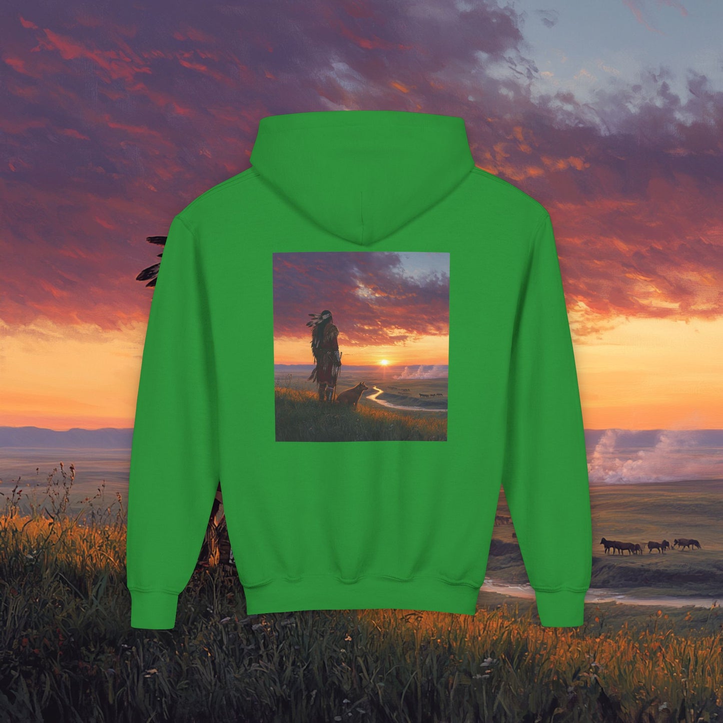 A Warrior's Best Friend Kids Hoodie
