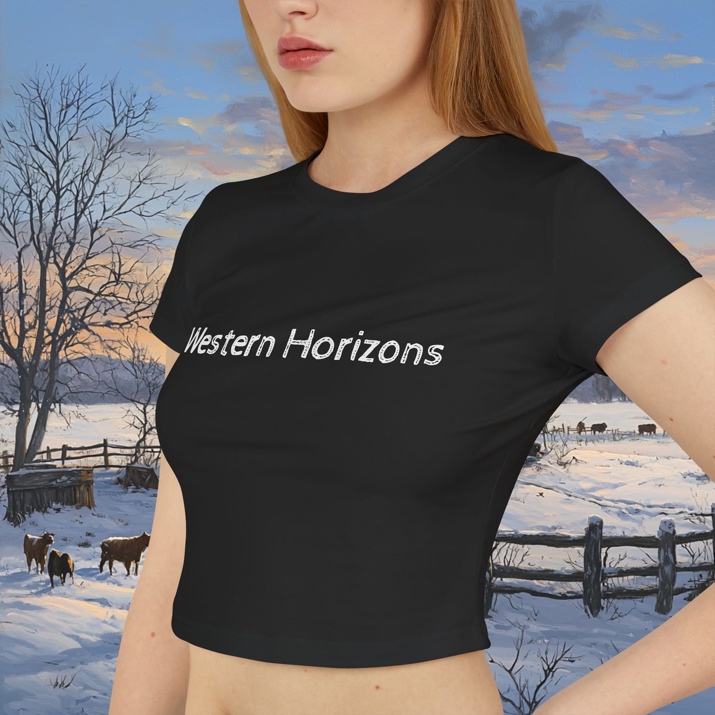 Winter Cabin Crop Top