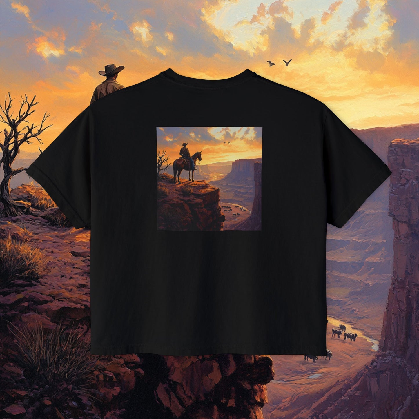 Cowboy Canyon Boxy Tee