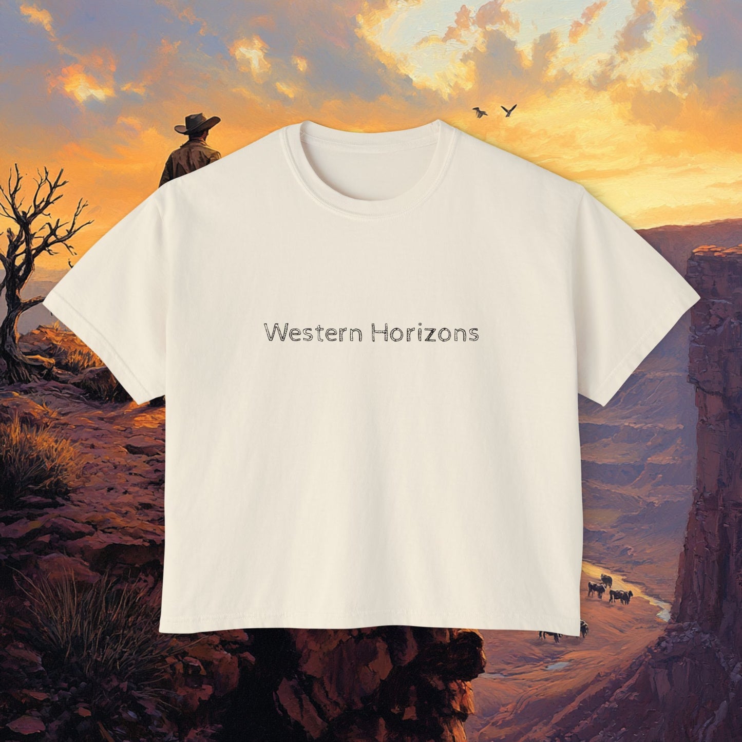 Cowboy Canyon Boxy Tee