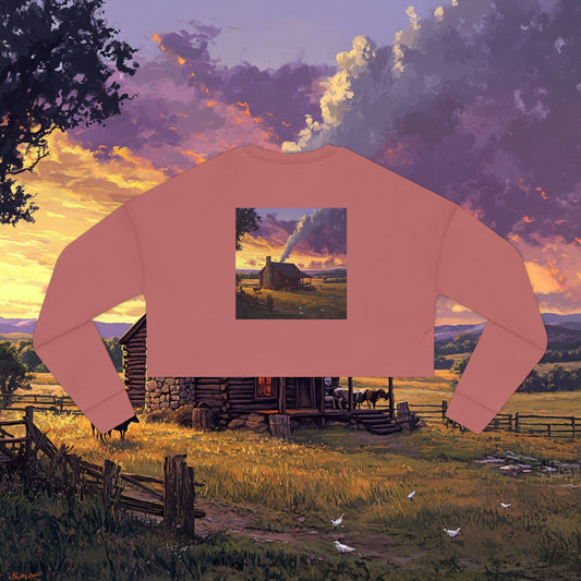 Homestead Sunset Crop Sweatshirt