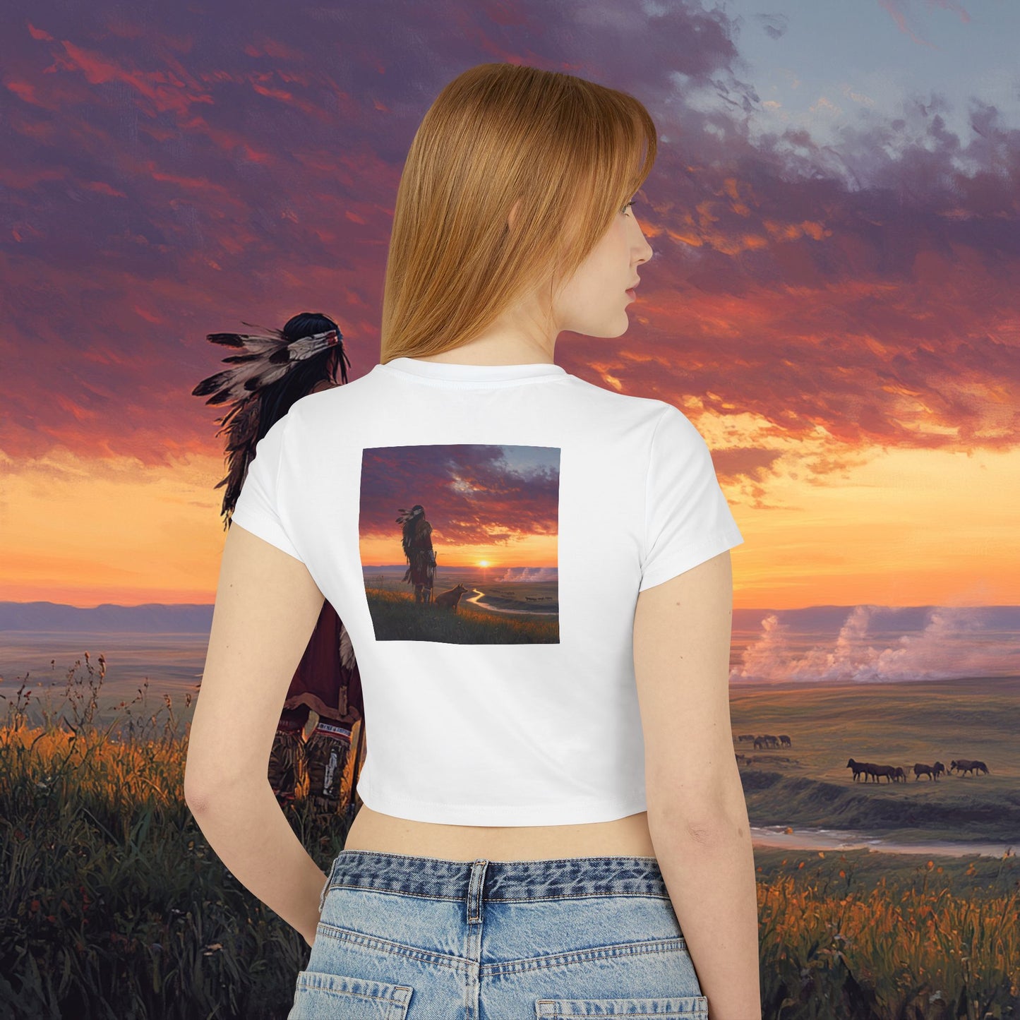 A Warrior's Best Friend Crop Top