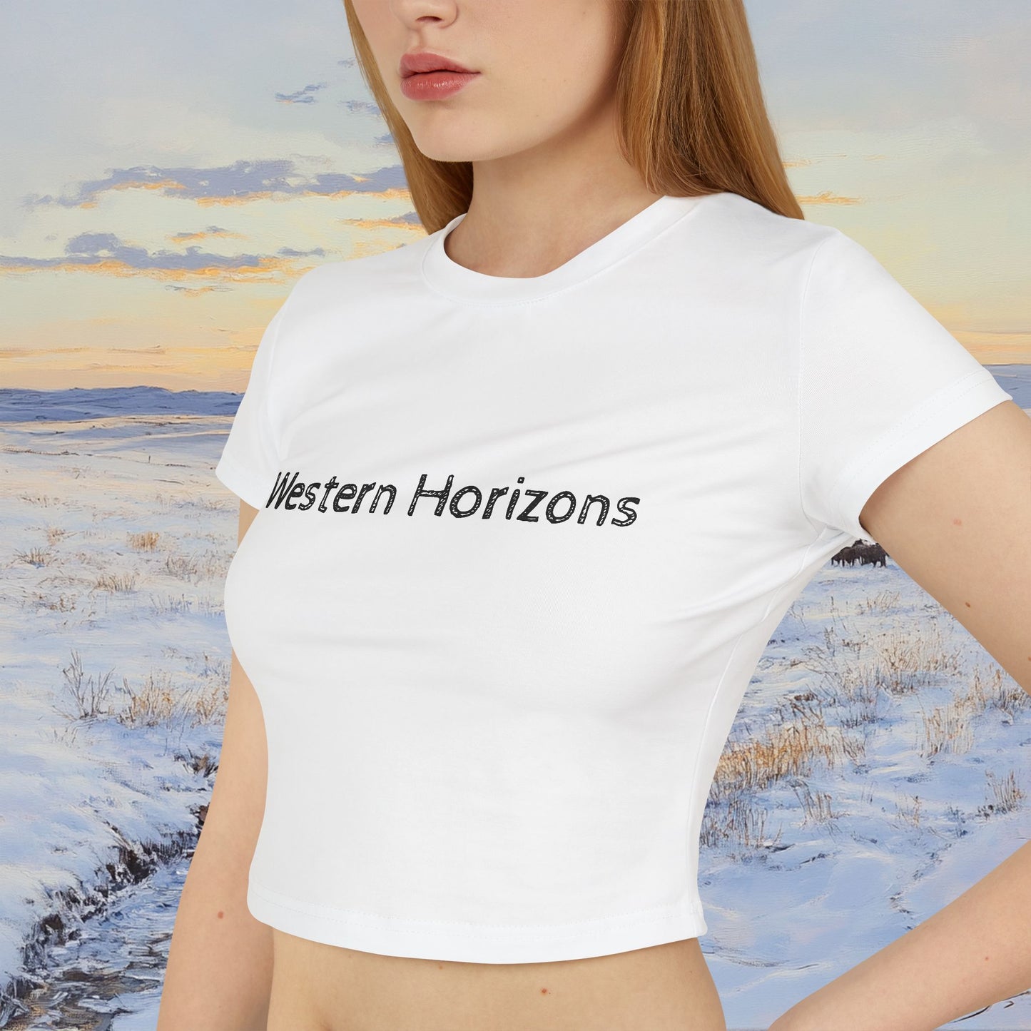 Winter Western Plains Crop Top