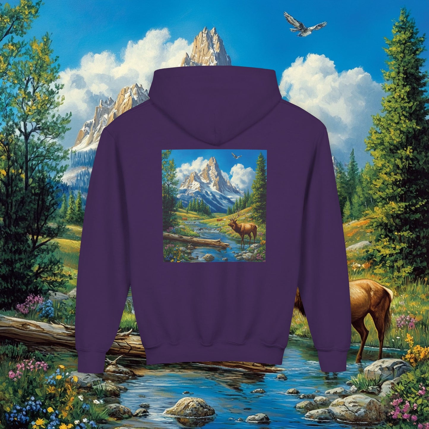 Elk Mountain Kids Hoodie