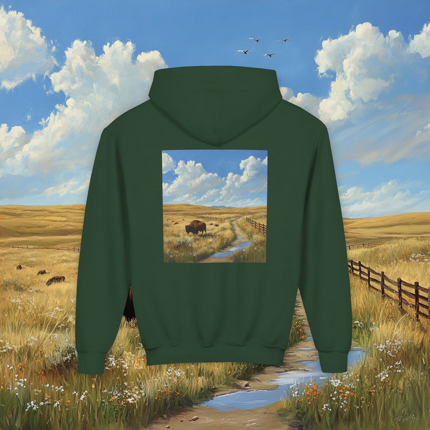 Buffalo Plains Kids Hoodie