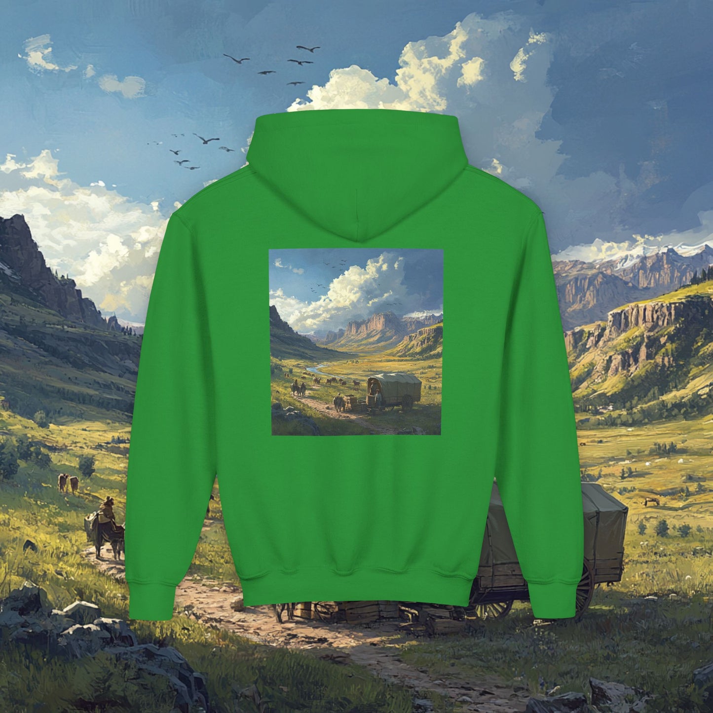 Headin' West Kids Hoodie