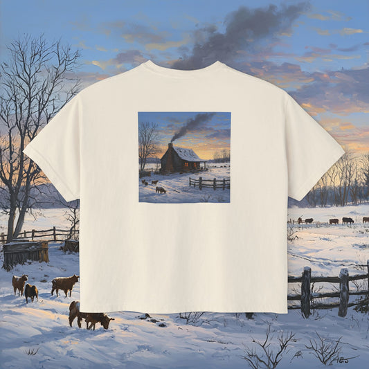 Winter Cabin Boxy Tee
