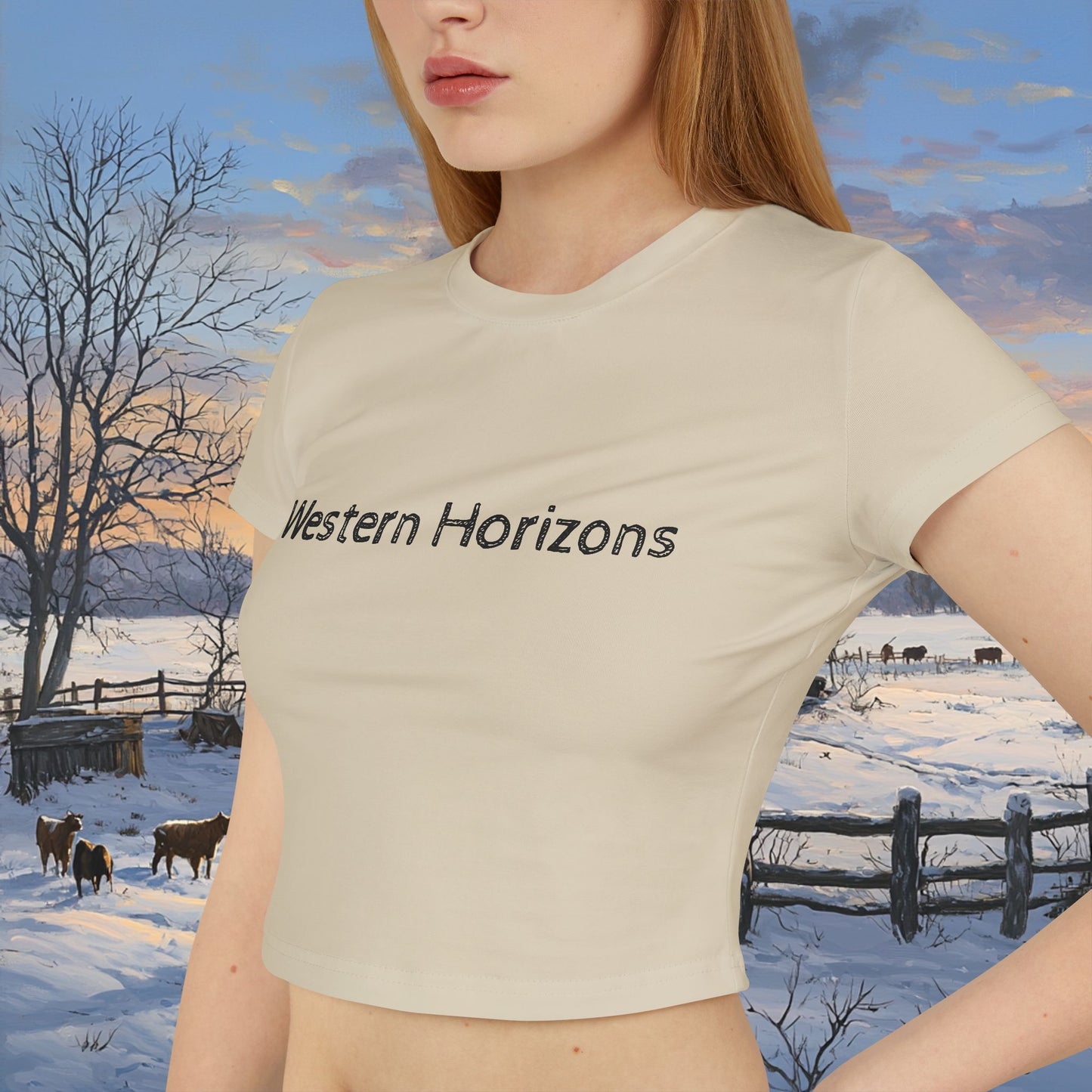 Winter Cabin Crop Top