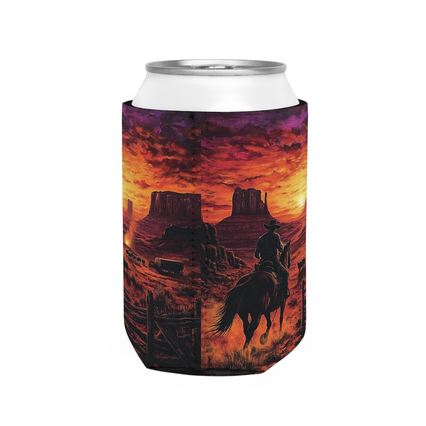 Cowboy Sunset Koozie