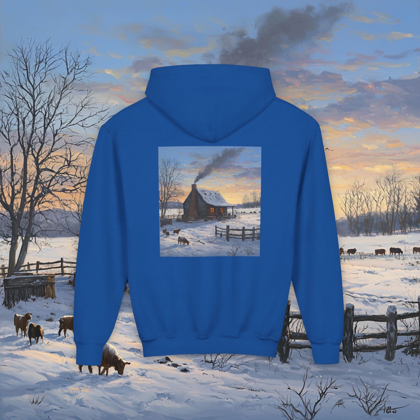Winter Cabin Kids Hoodie