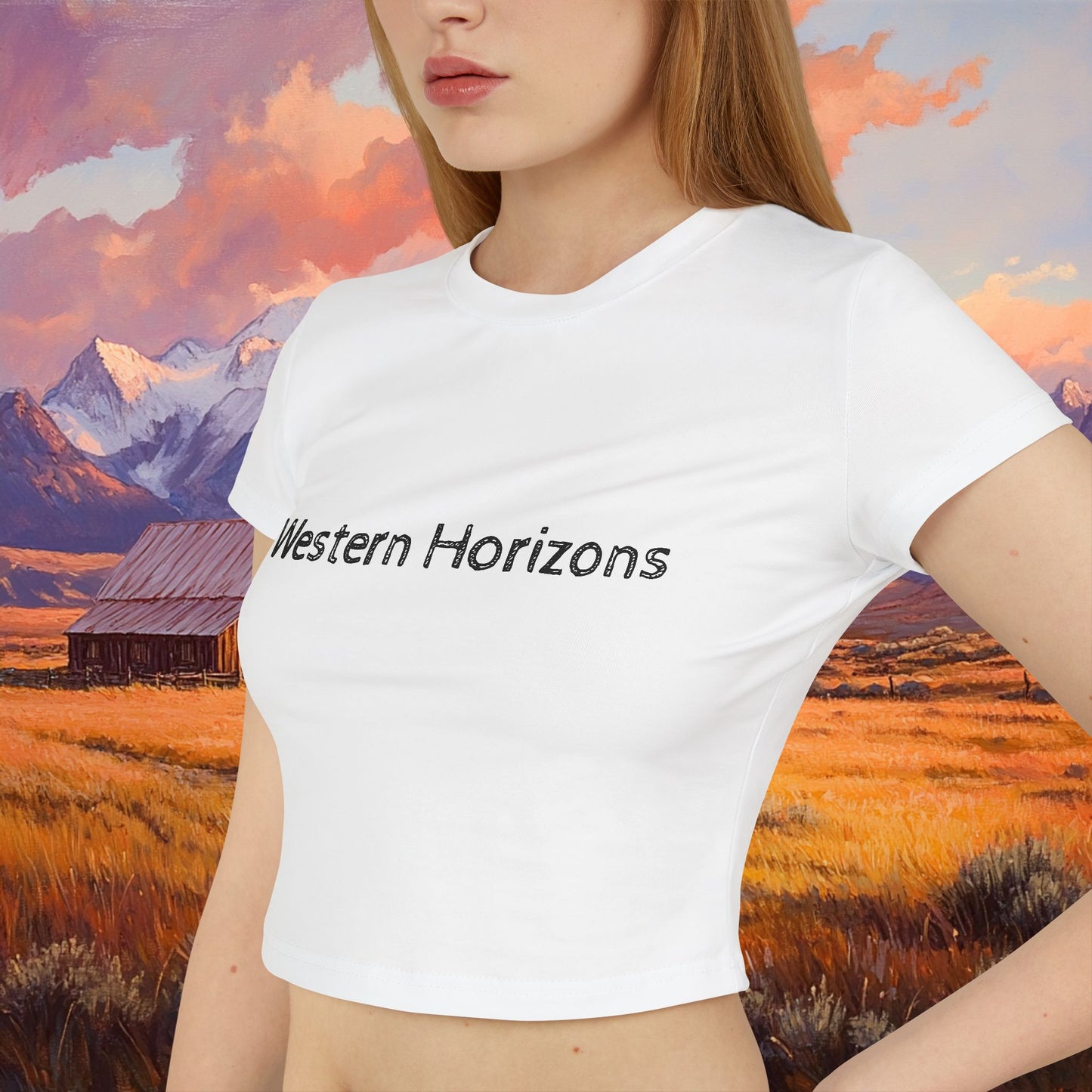 Rustic Prairie Barn Crop Top