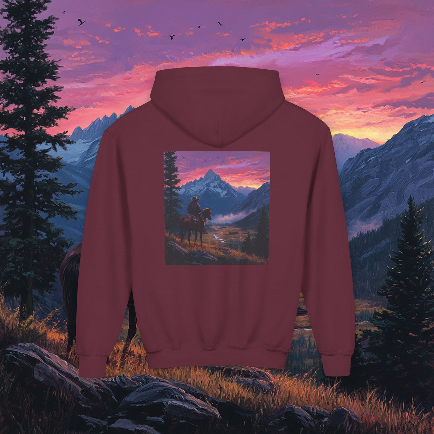 Pink Skies Kids Hoodie