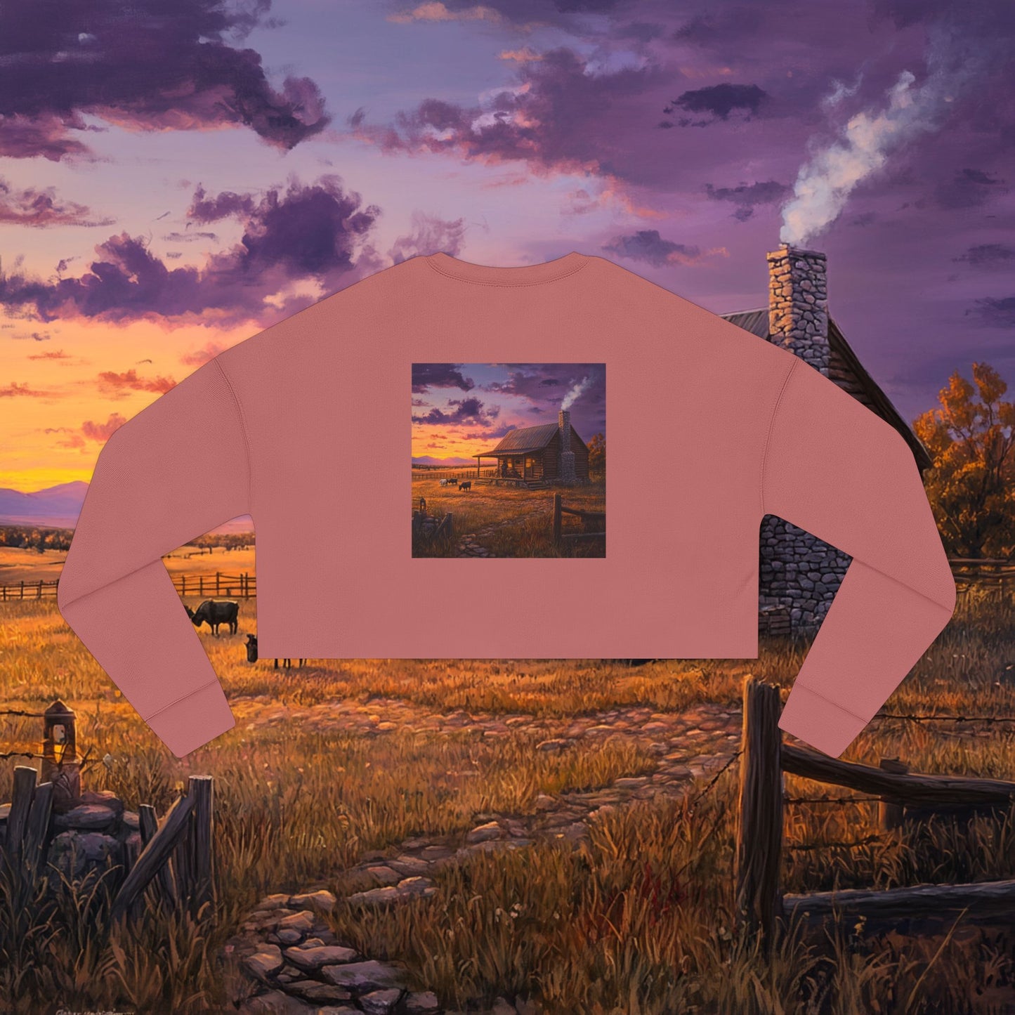 Settling Down Crop Sweatshirt