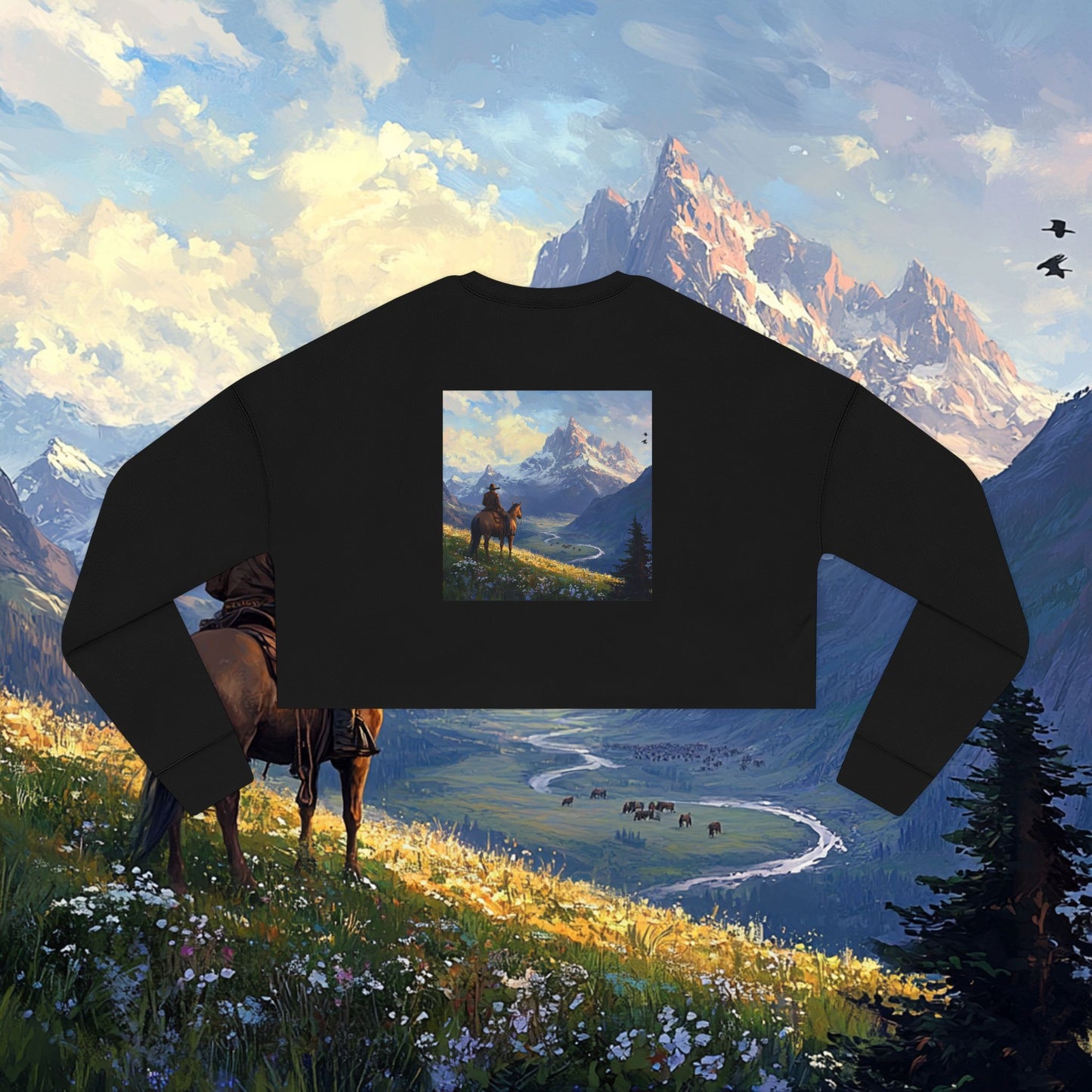 Lonesome Traveler Crop Sweatshirt