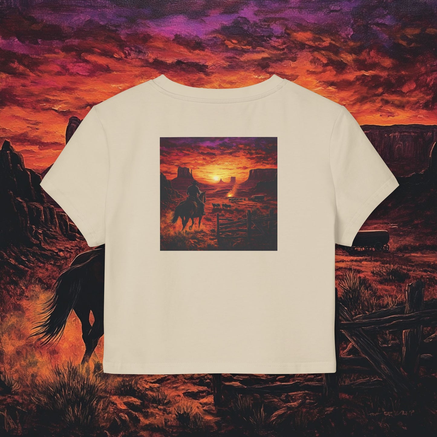 Cowboy Sunset Crop Top