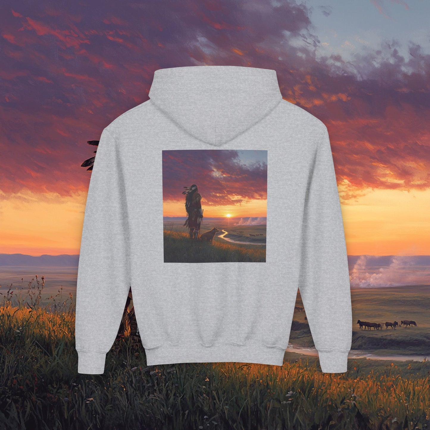 A Warrior's Best Friend Kids Hoodie