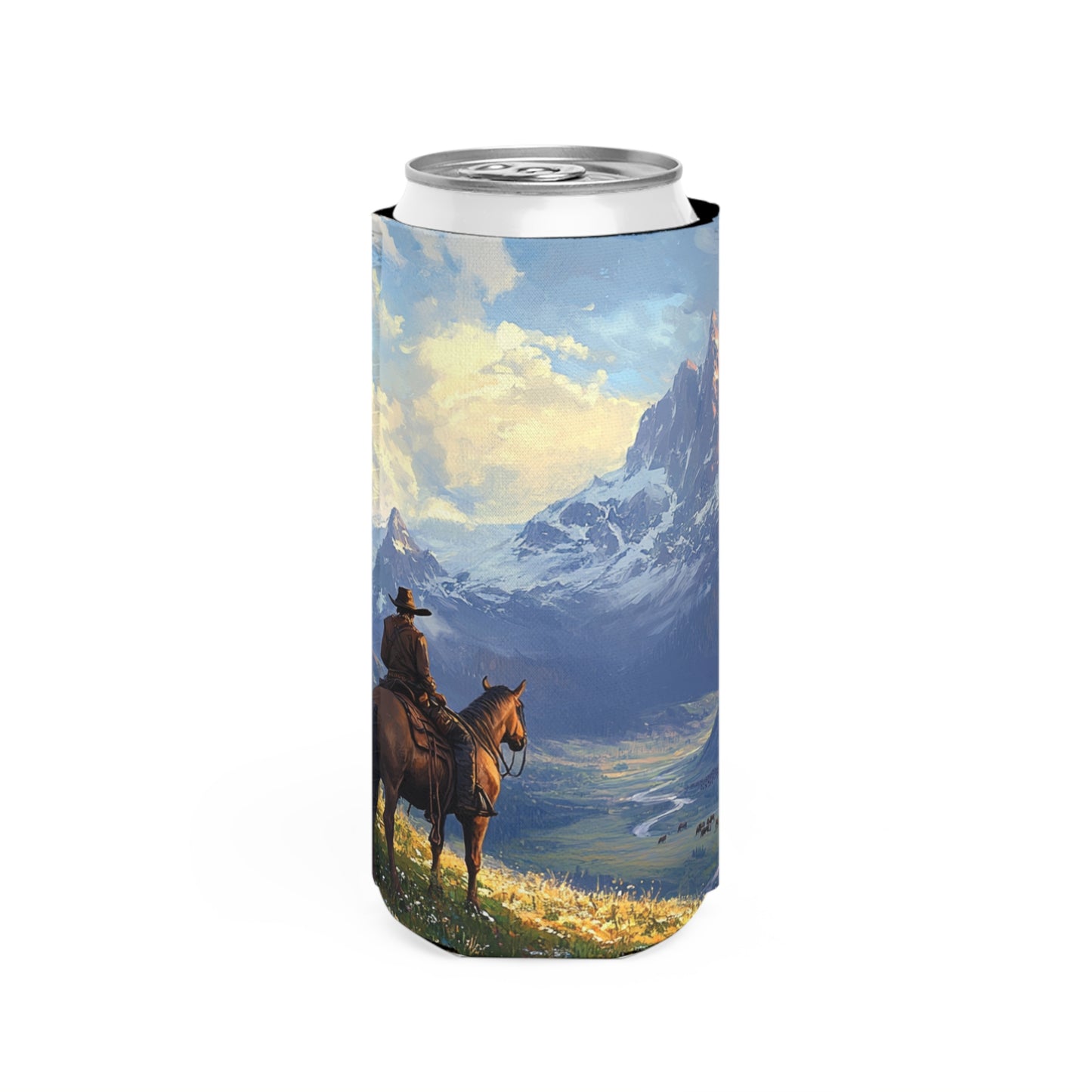 Lonesome Traveler Slim Can Koozie
