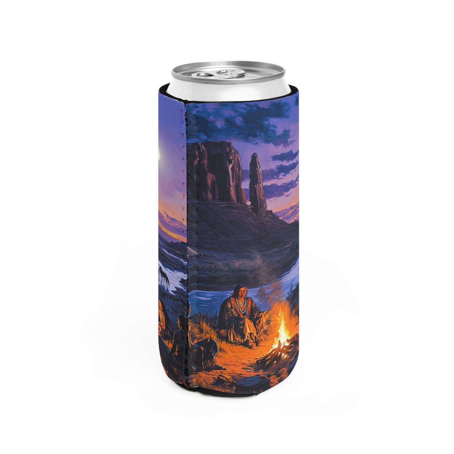 Tribal Gathering Slim Can Koozie